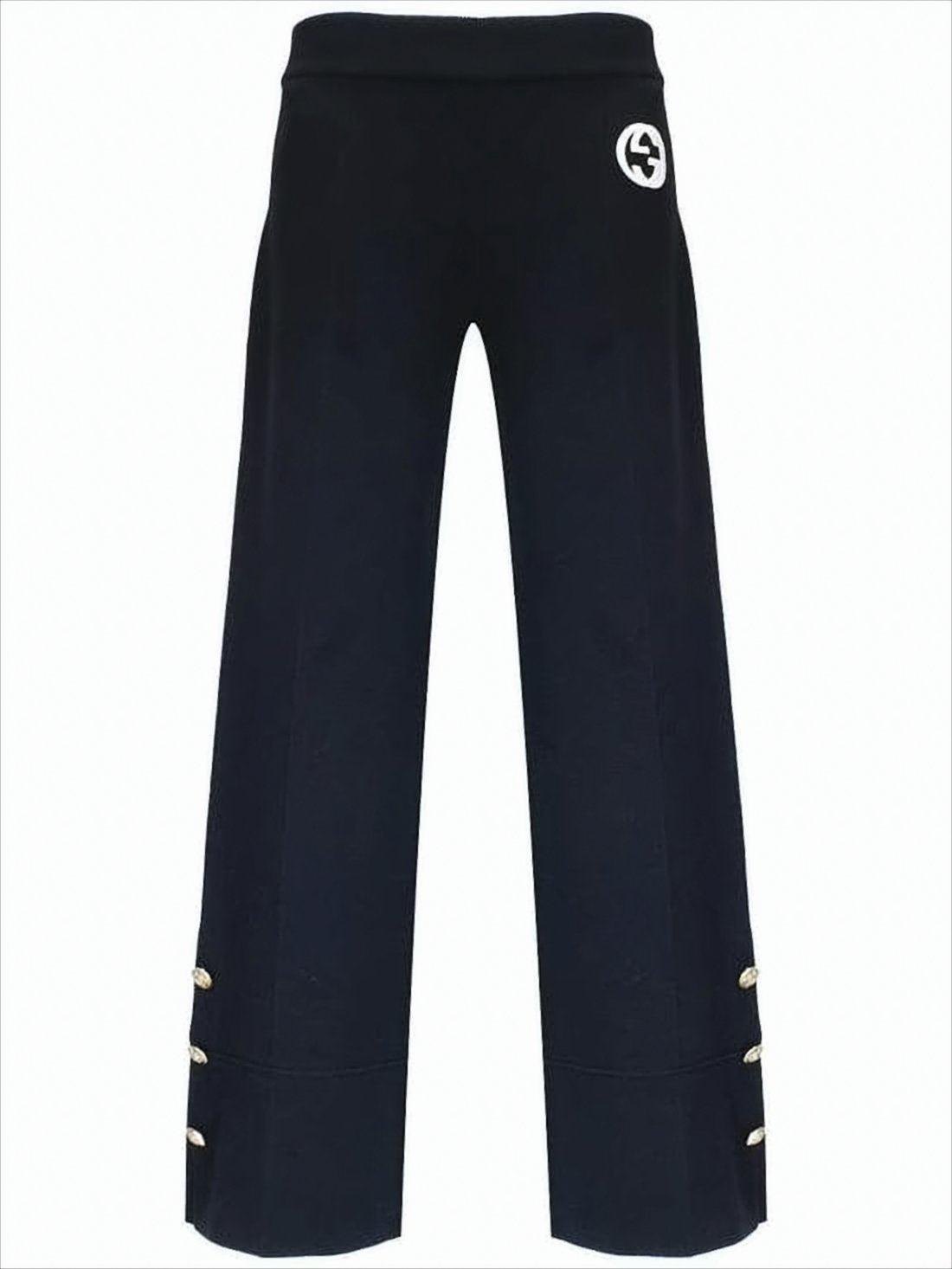 Cropped Wide-Leg Suit Pants with Tailored Finish