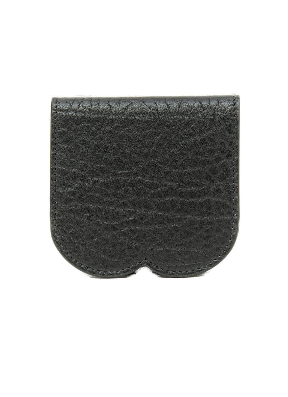 Textured Cowhide Leather Card Wallet