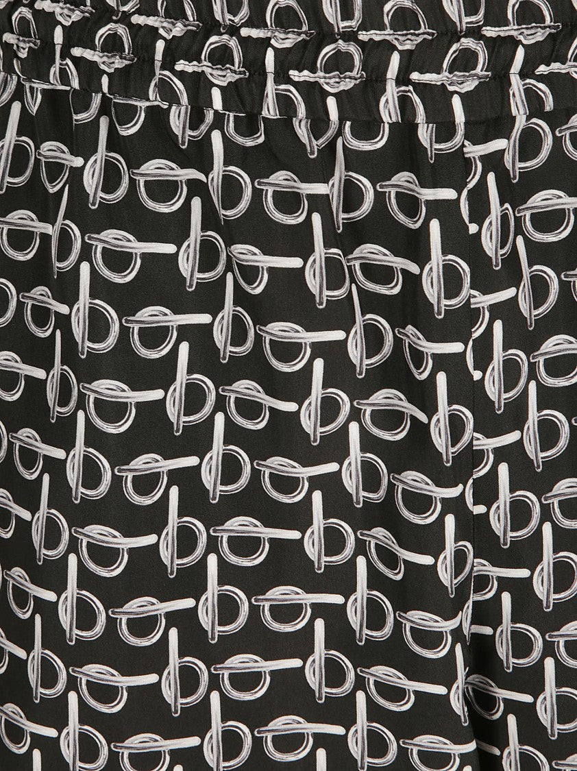 Lightweight Black Silk Shorts