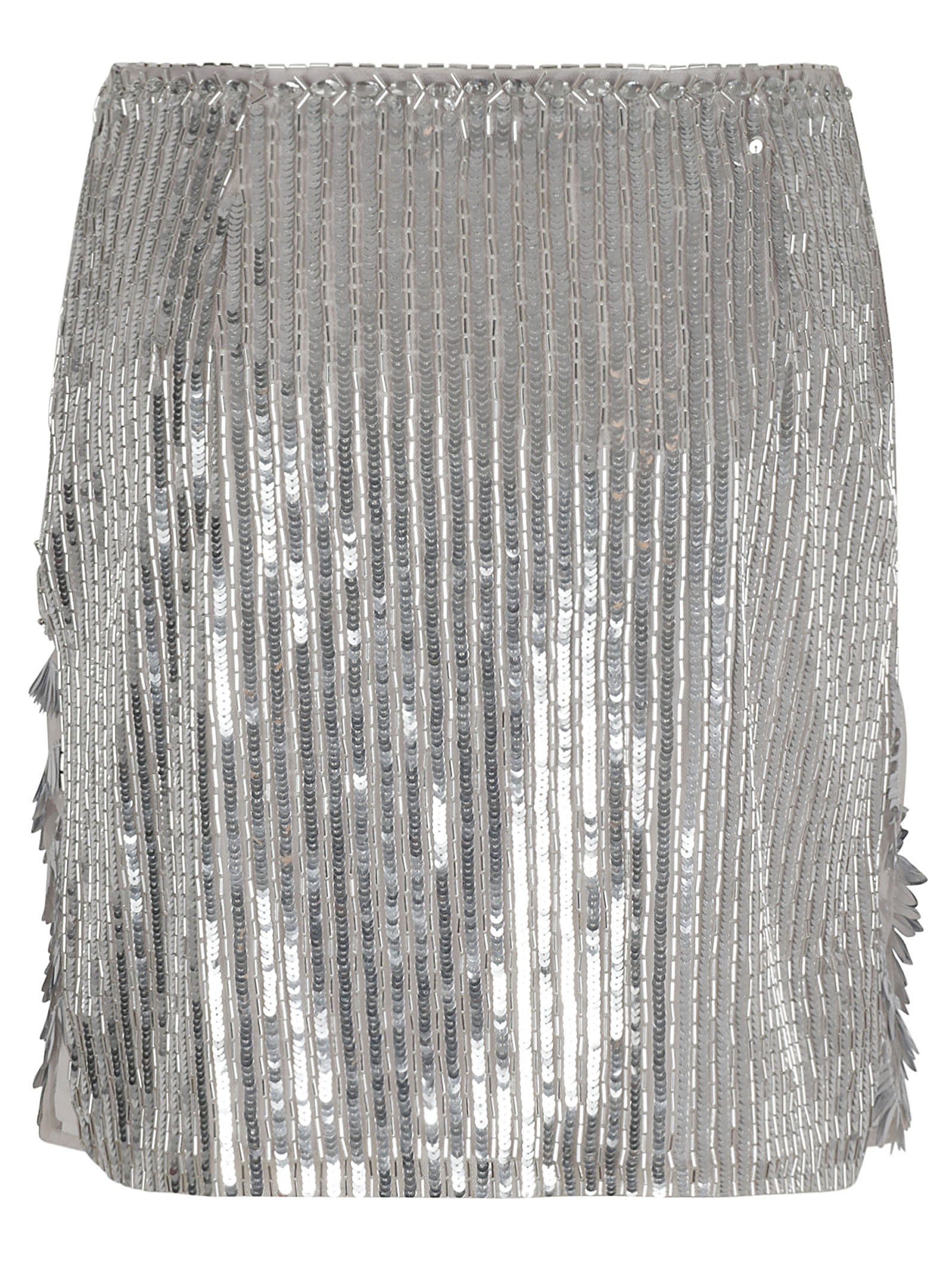 Flowing Grey Skirt with Flattering Waistline
