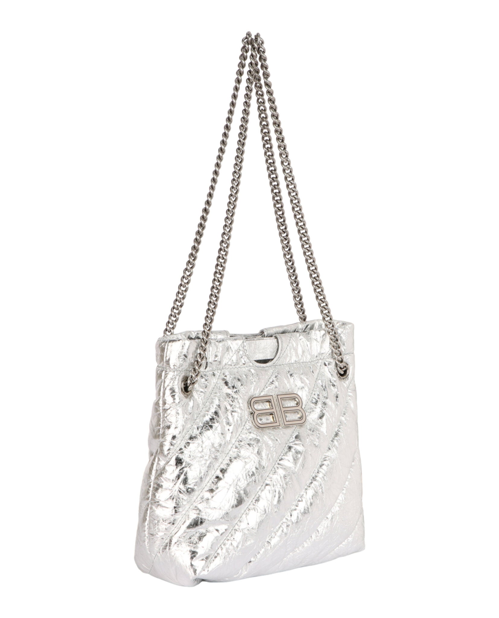Xs Metallized Quilted Crush Tote Bag