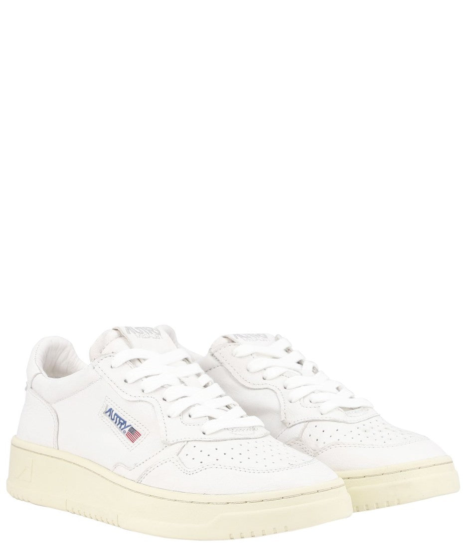 Low-Top Sneakers With Perforated Detailing
