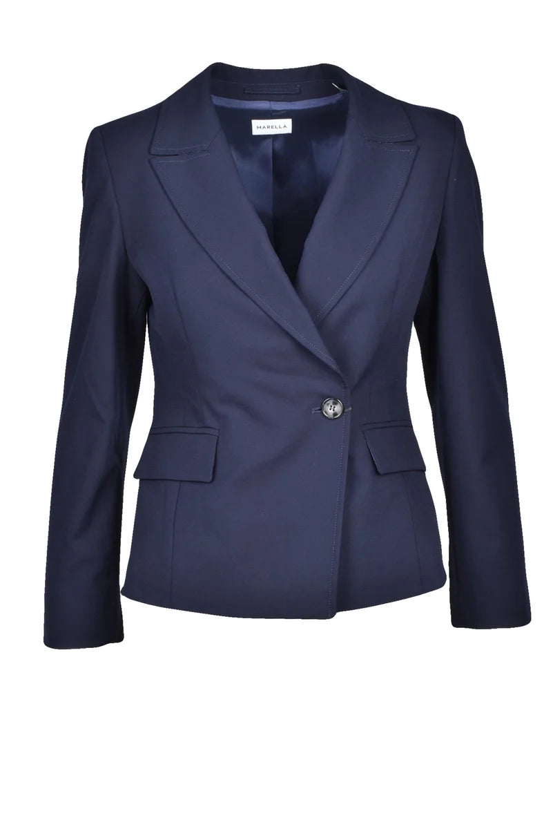 Double-breasted Bolero Jacket - Blue
