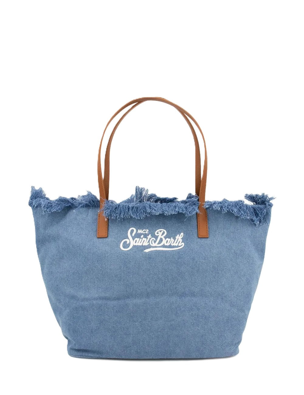 Denim Blue Fringe Shoulder Bag