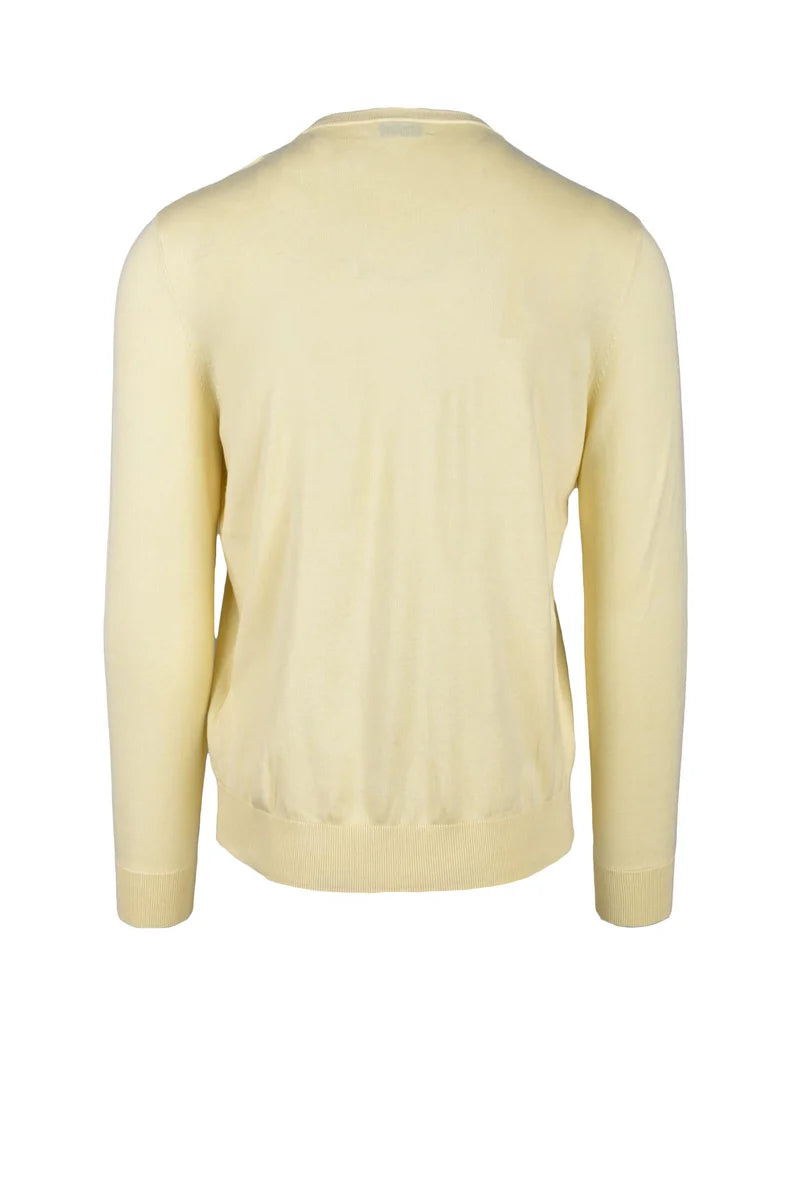 Cotton and Cashmere Sweater - Yellow
