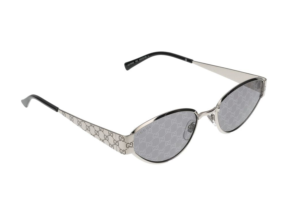 Okulary przeciwsłoneczne Gucci GG1853S 002 Silver Silver Smoke 55/19/145