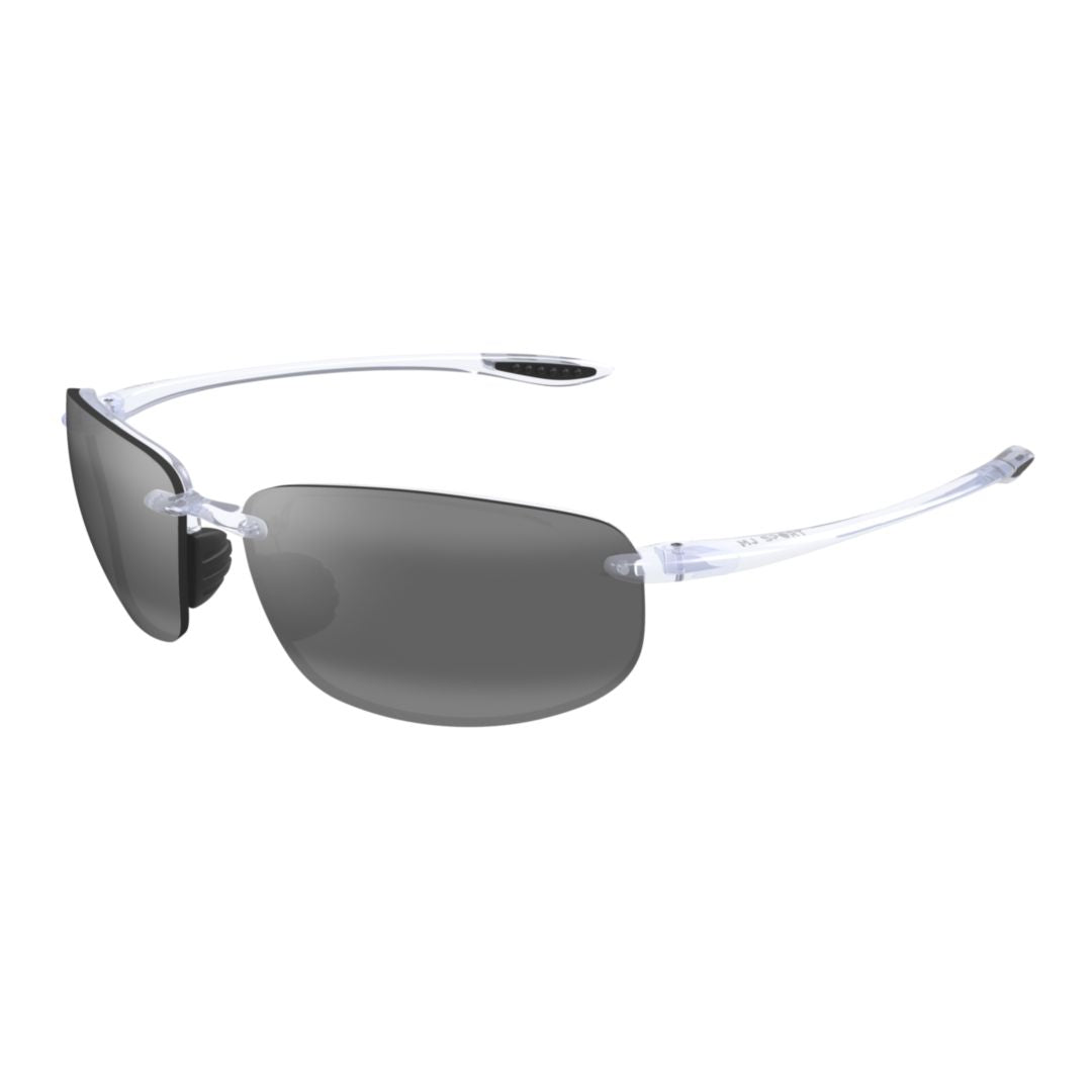 Hookipa Rimless Rectangular Sunglasses with Transparent Temples