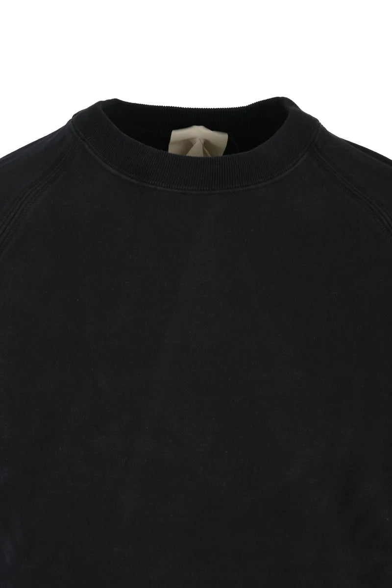 Cotton Crewneck Sweatshirt Black