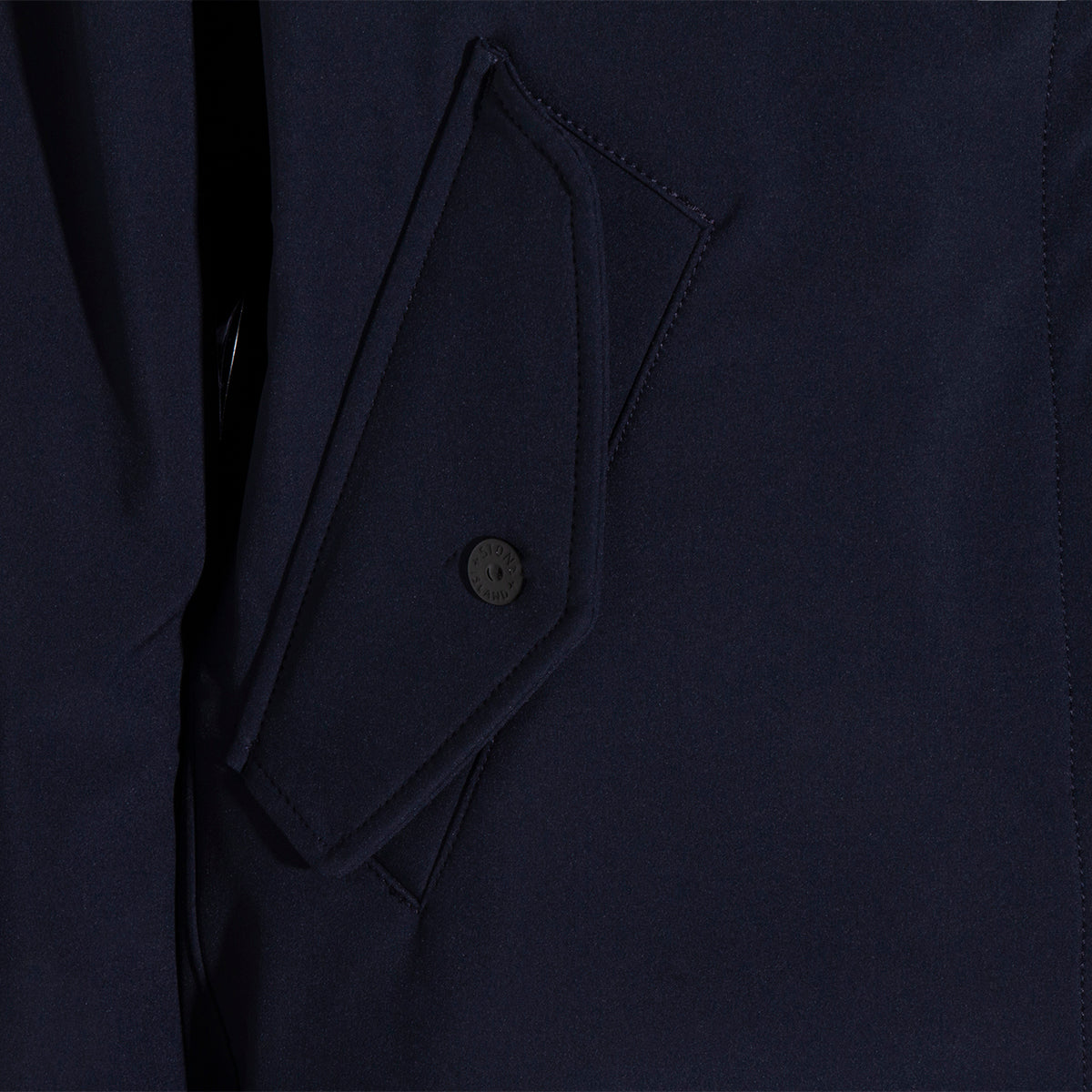 Blue Jacket With High Collar