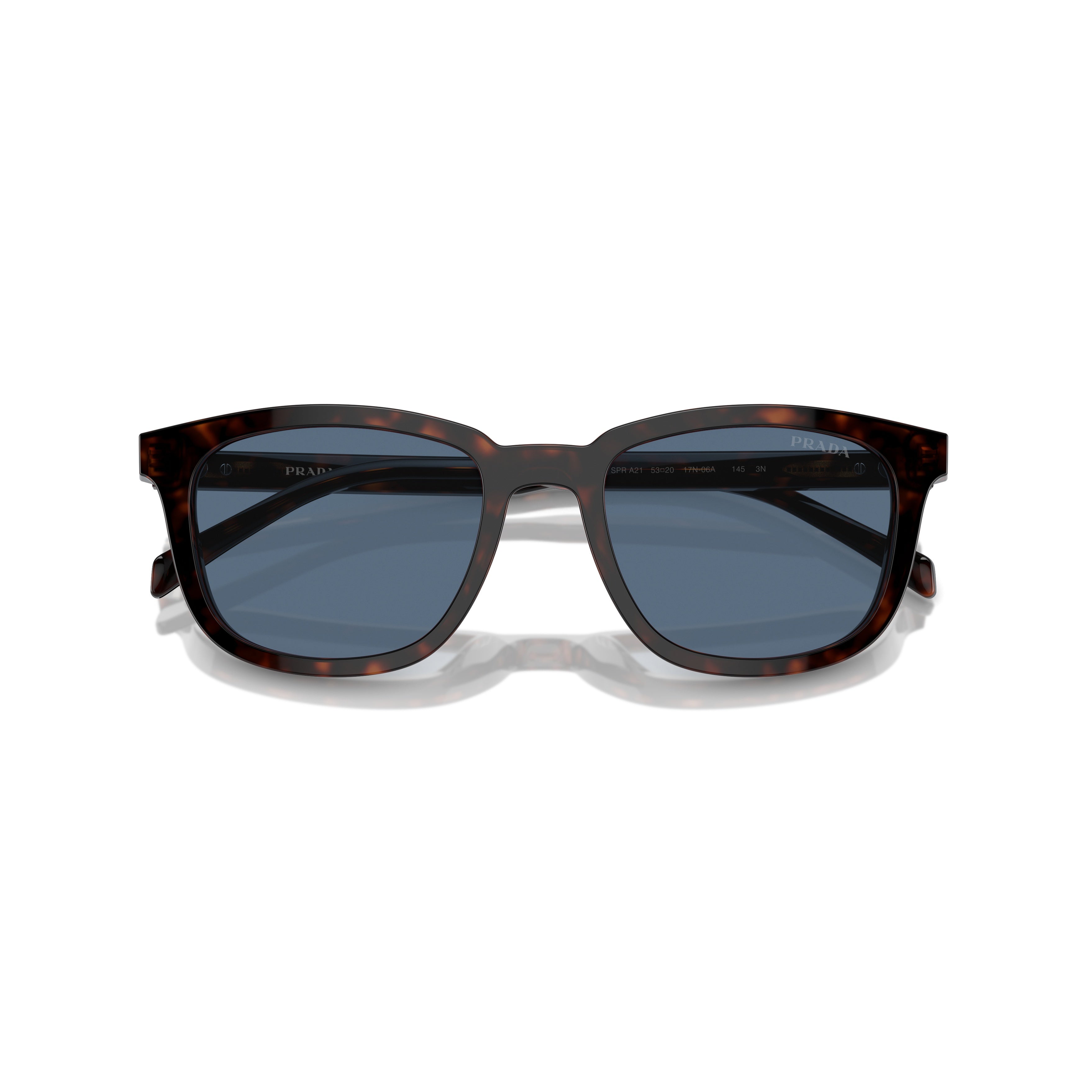 0pr A21s Tortoiseshell Acetate Square Frame Sunglasses