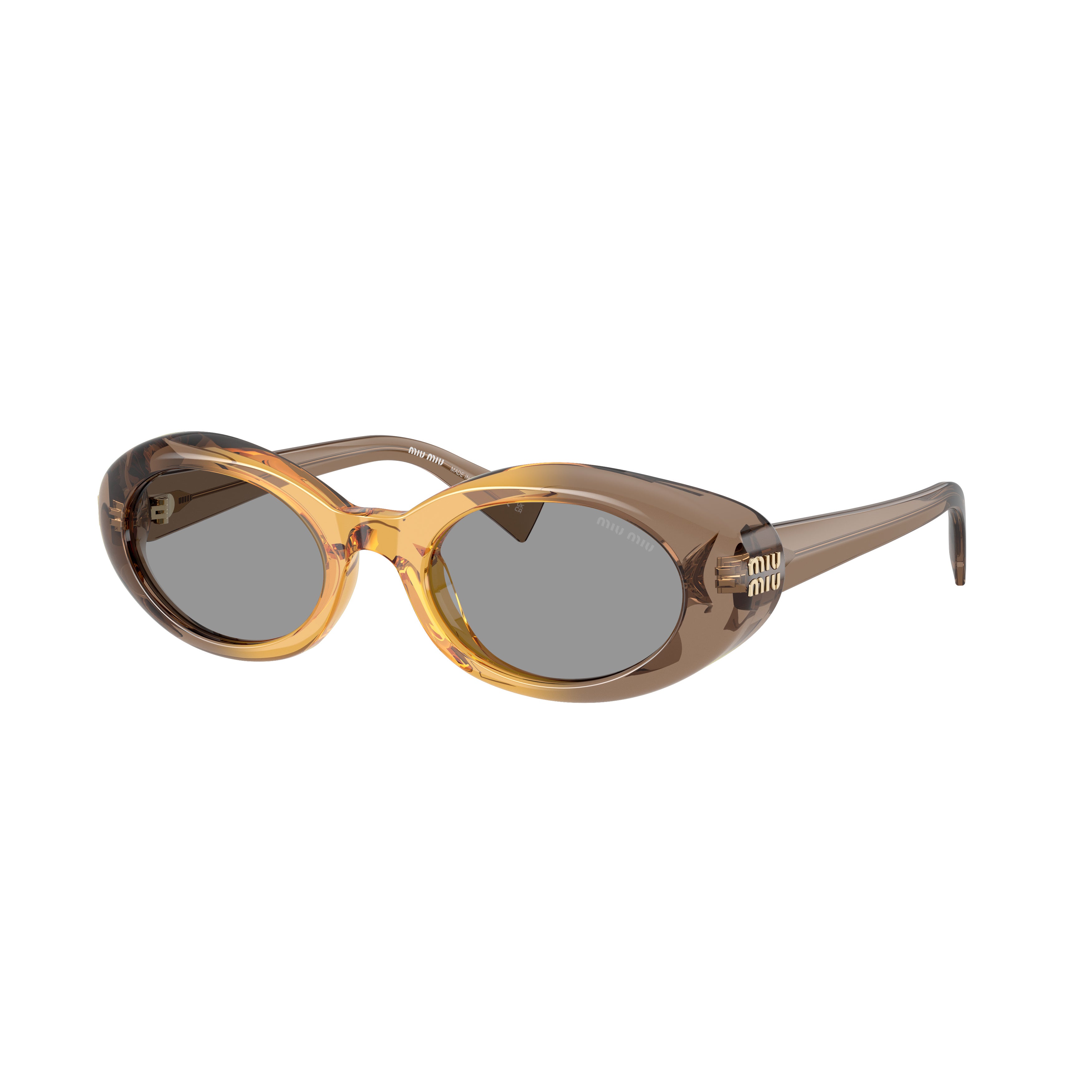 0mu B09s Translucent Acetate Oval Sunglasses