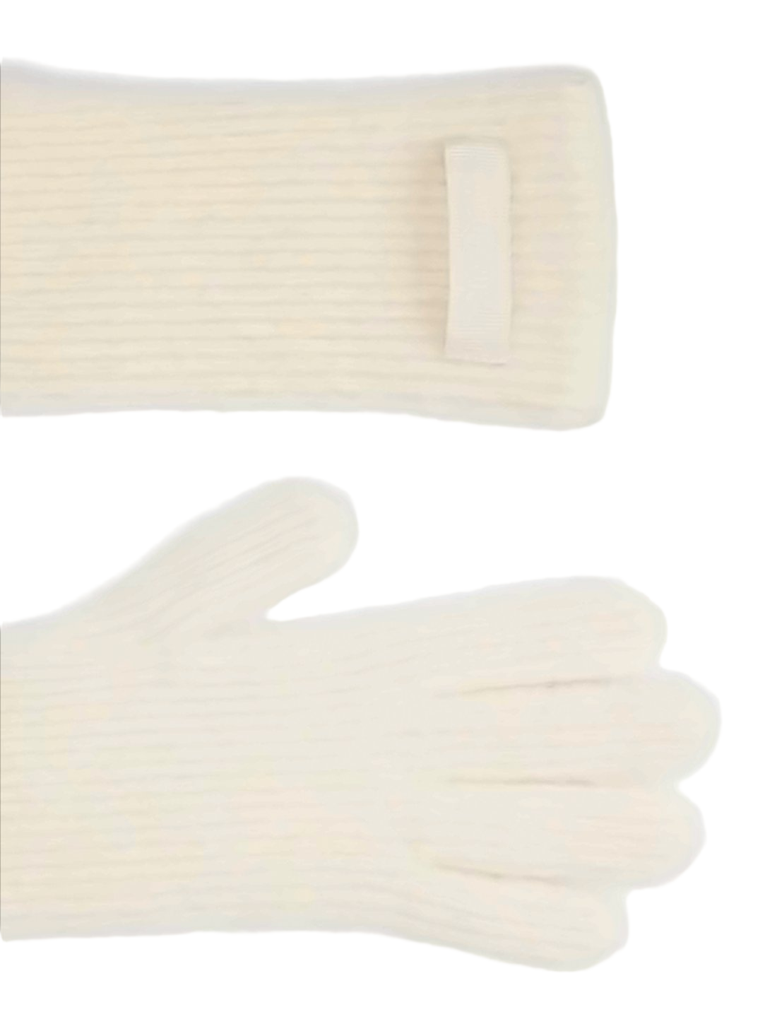Ribbed Knit Gloves with Soft Texture