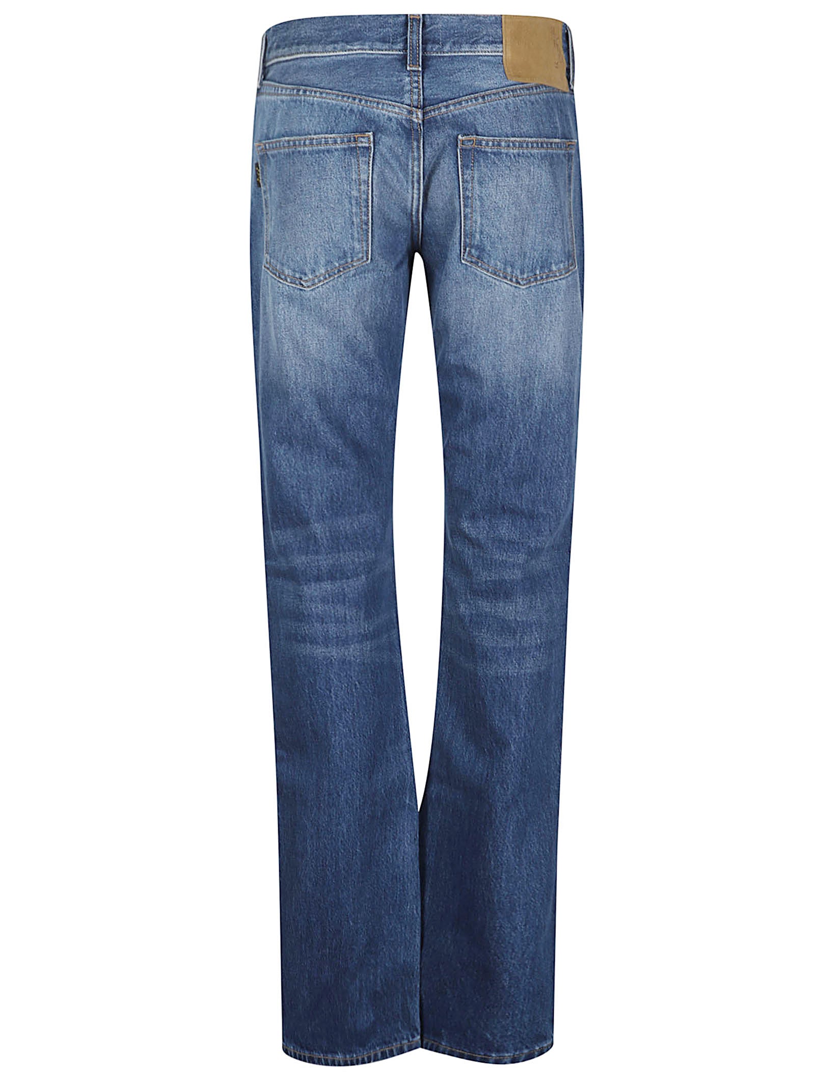 Carly Real Blue Straight-Leg Jeans