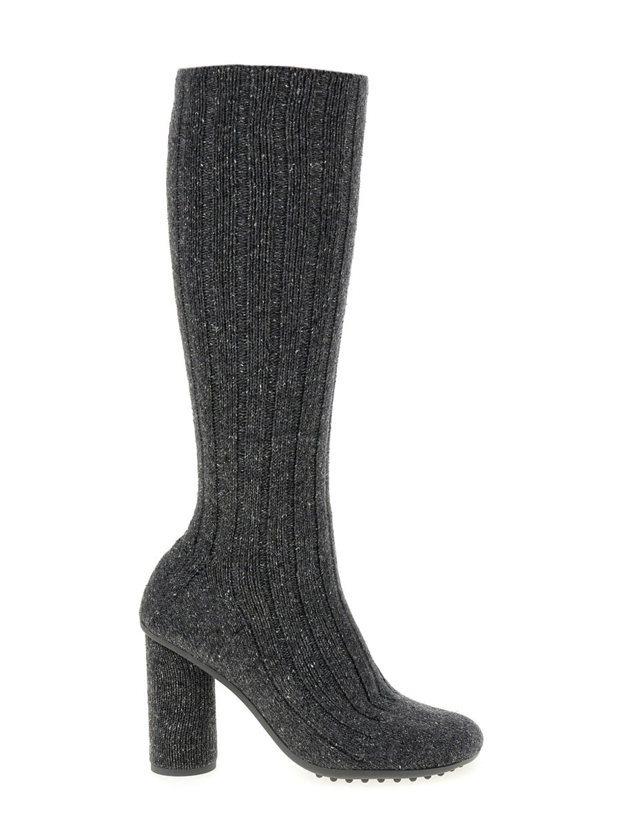 High-Heeled Atomic Boot with Refined Silhouette