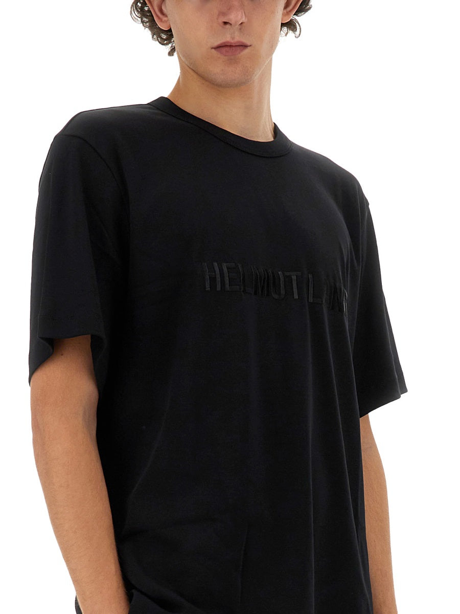Relaxed Fit Crew Neck T-Shirt with Embossed Logo