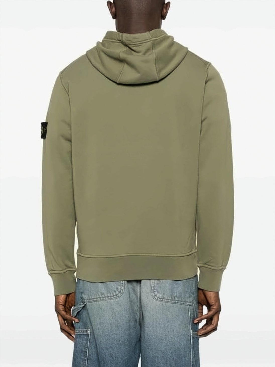 Relaxed Fit Green Hoodie