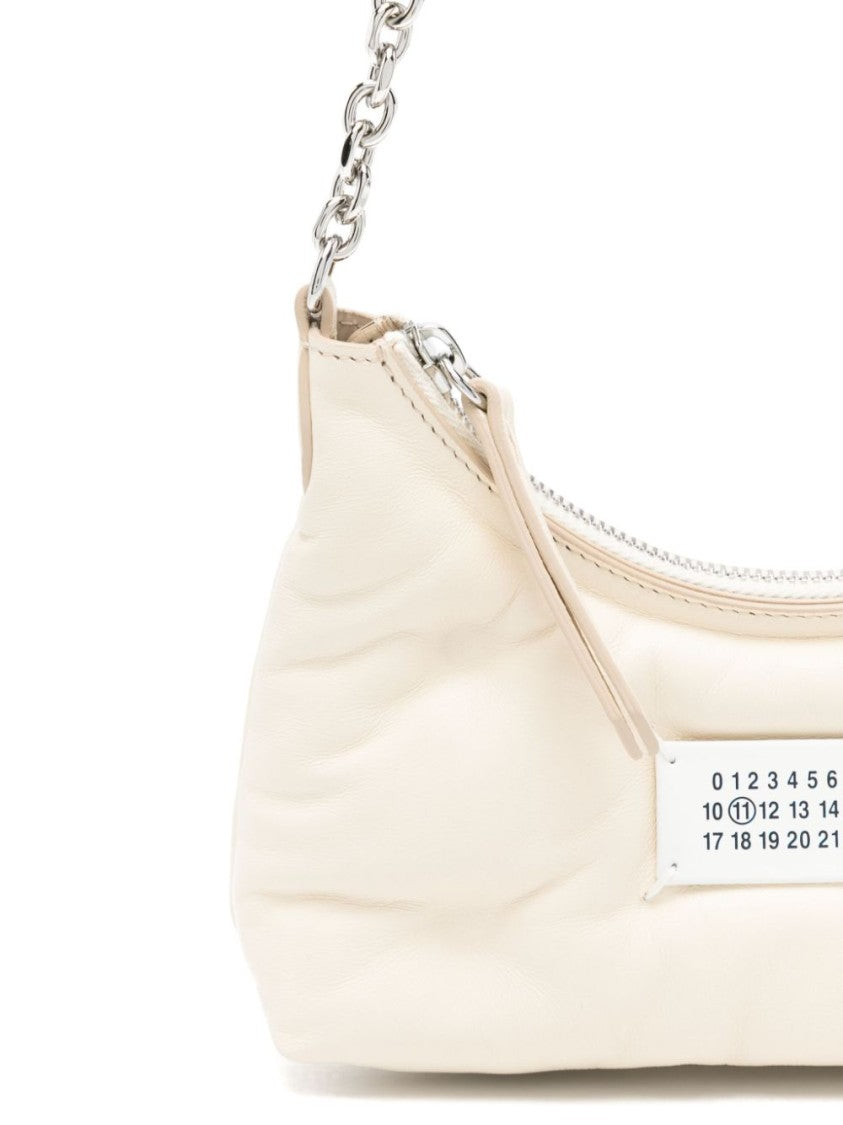 Quilted Nappa Leather Hobo Bag With Chain Strap