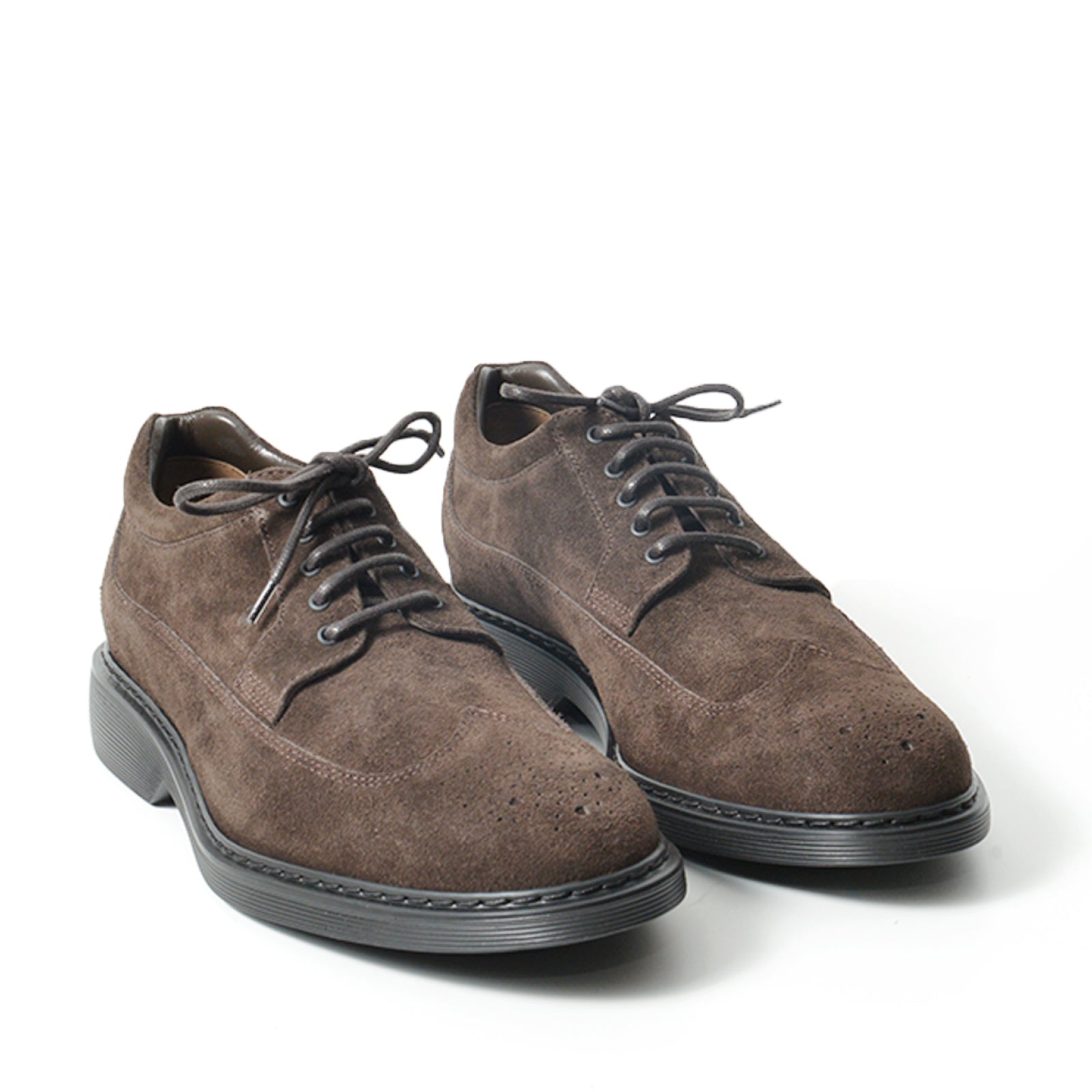 Brown Suede Derby Shoes