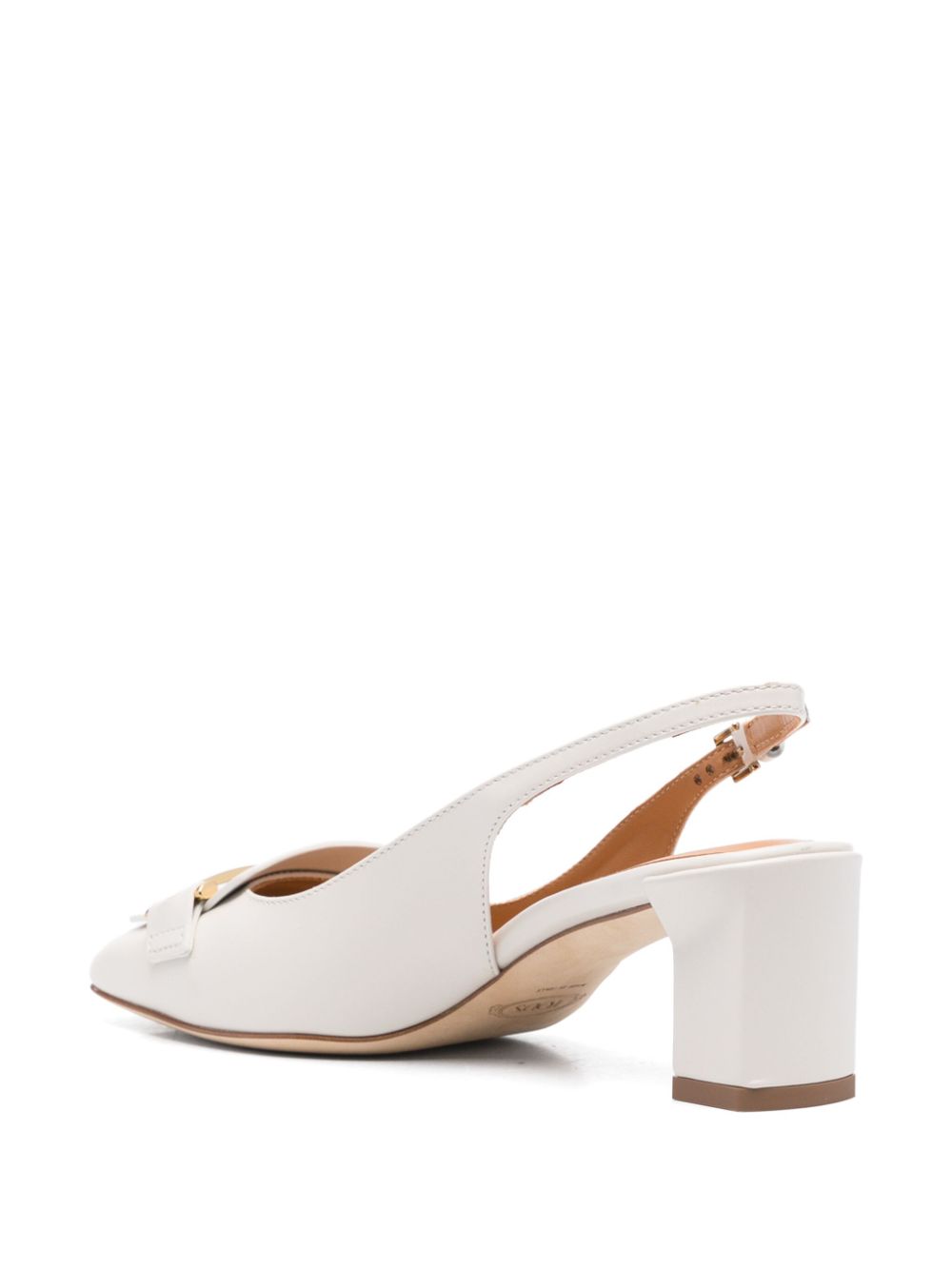 Slingback Pumps with Buckle-Fastening Strap