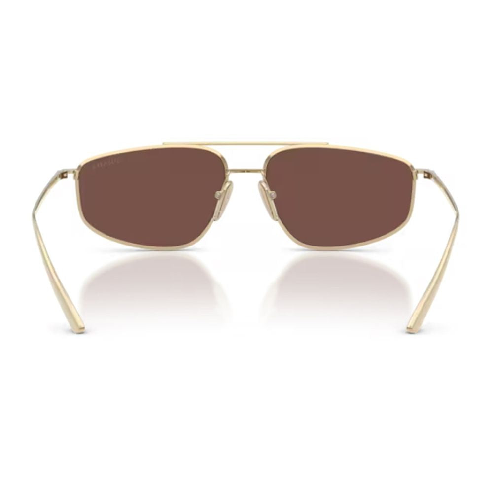 Pr C51S Rectangular Light-Gold Metal Sunglasses