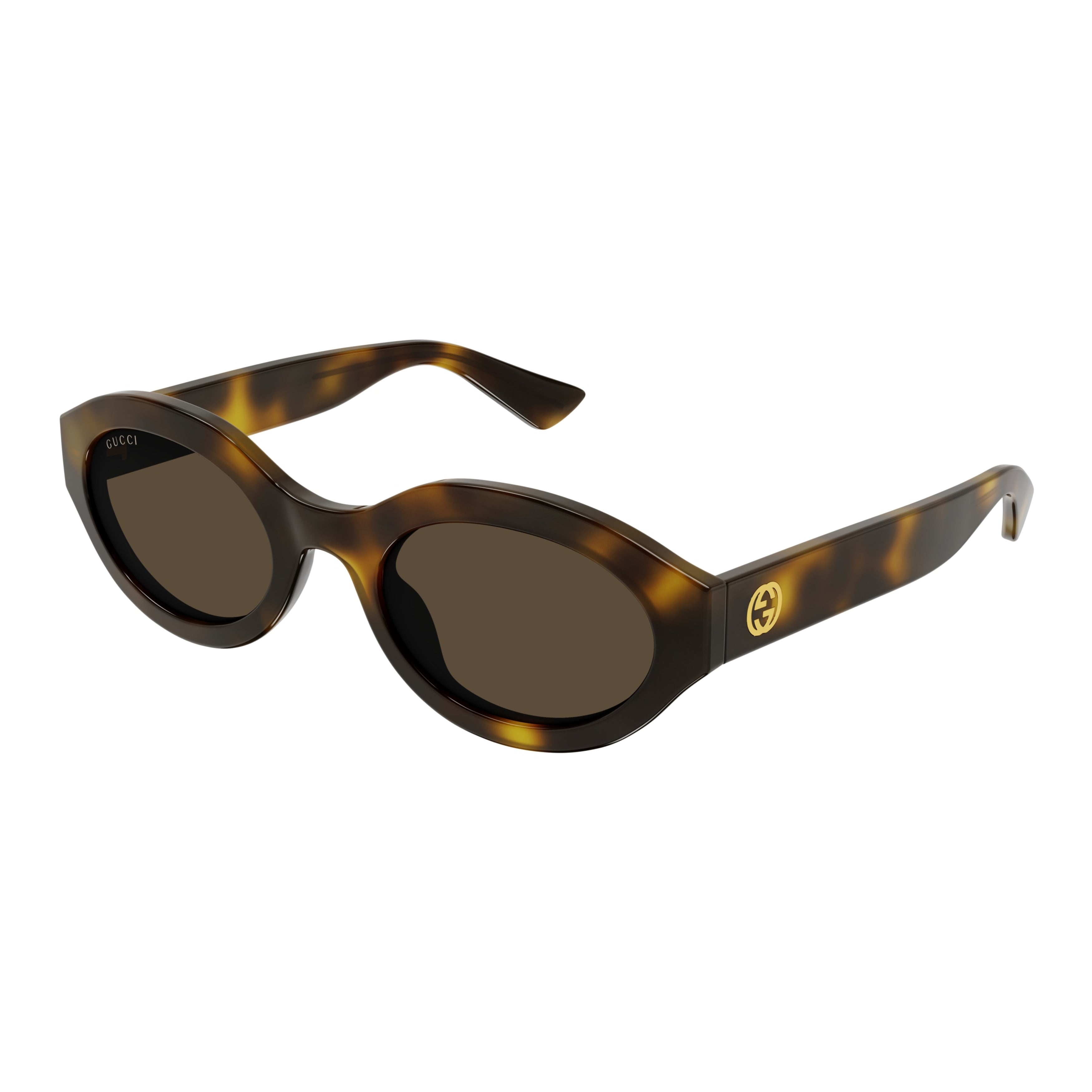 Gg1579s Tortoiseshell Oval Sunglasses