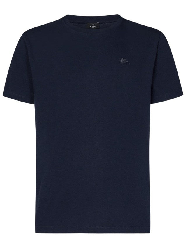 Blue Cotton Jersey T-Shirt