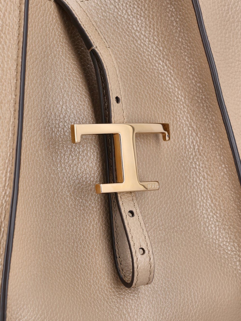 Beige Grained Texture Tote