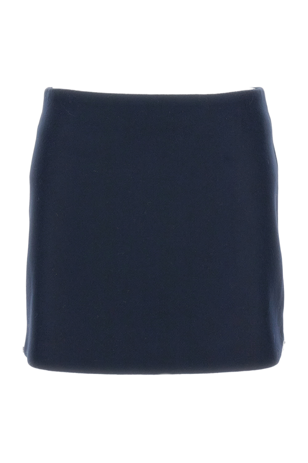 Low-Rise Wool Mini Skirt