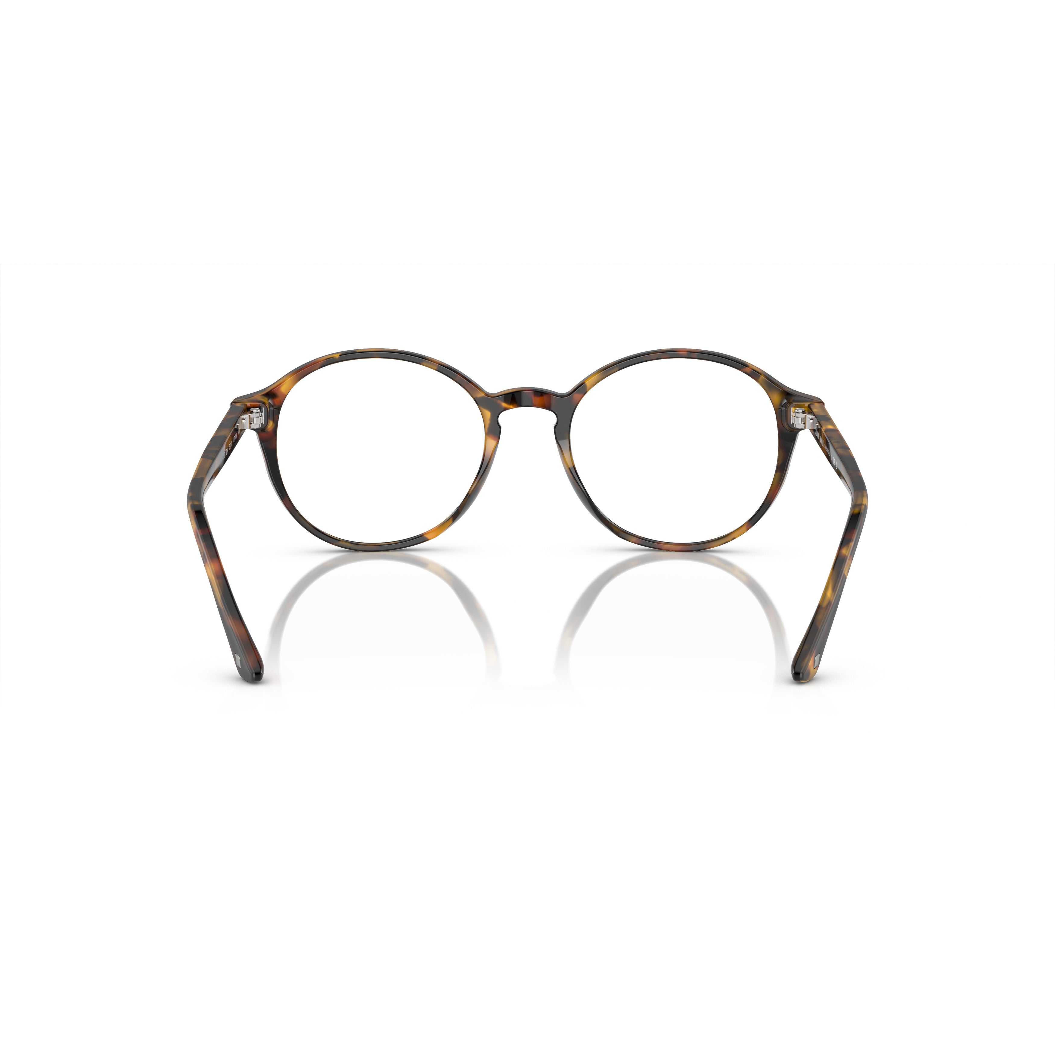 0ar7004 Classic Round Tortoiseshell Eyeglasses with Keyhole Bridge