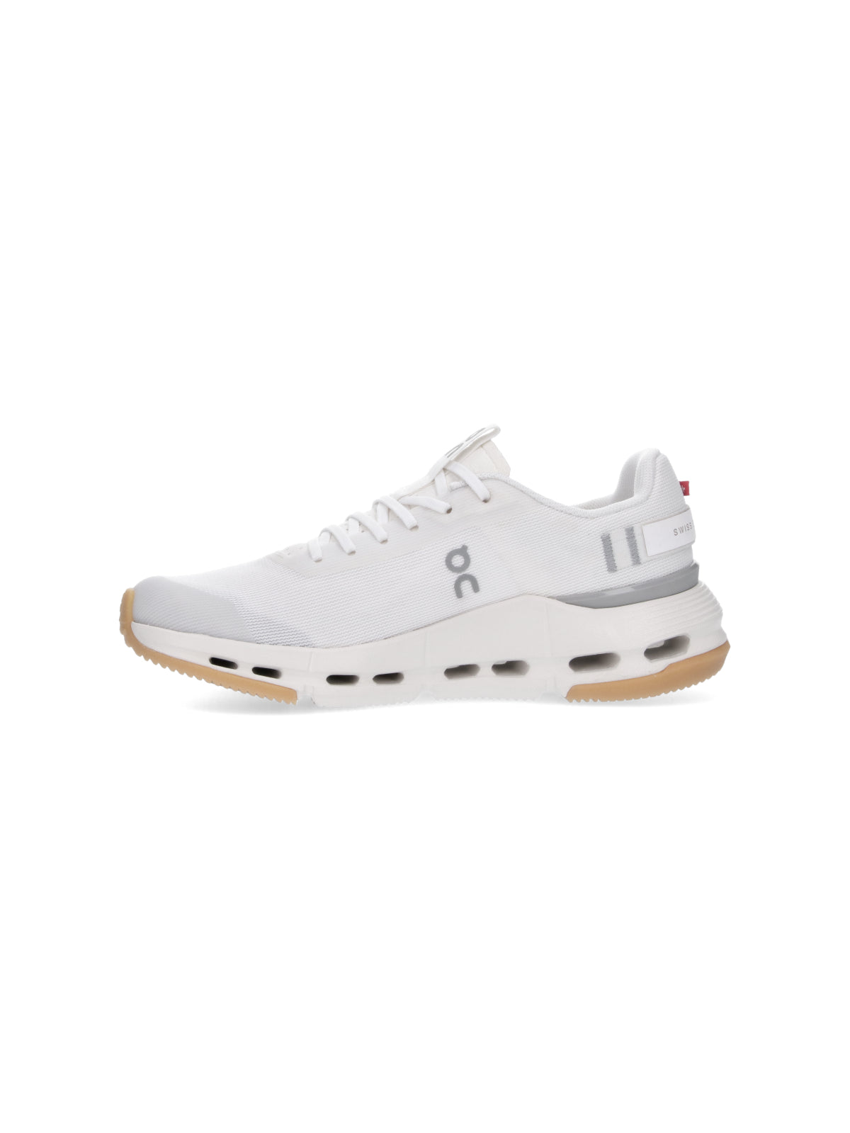 White Flexible Design Gum Sole Sneakers