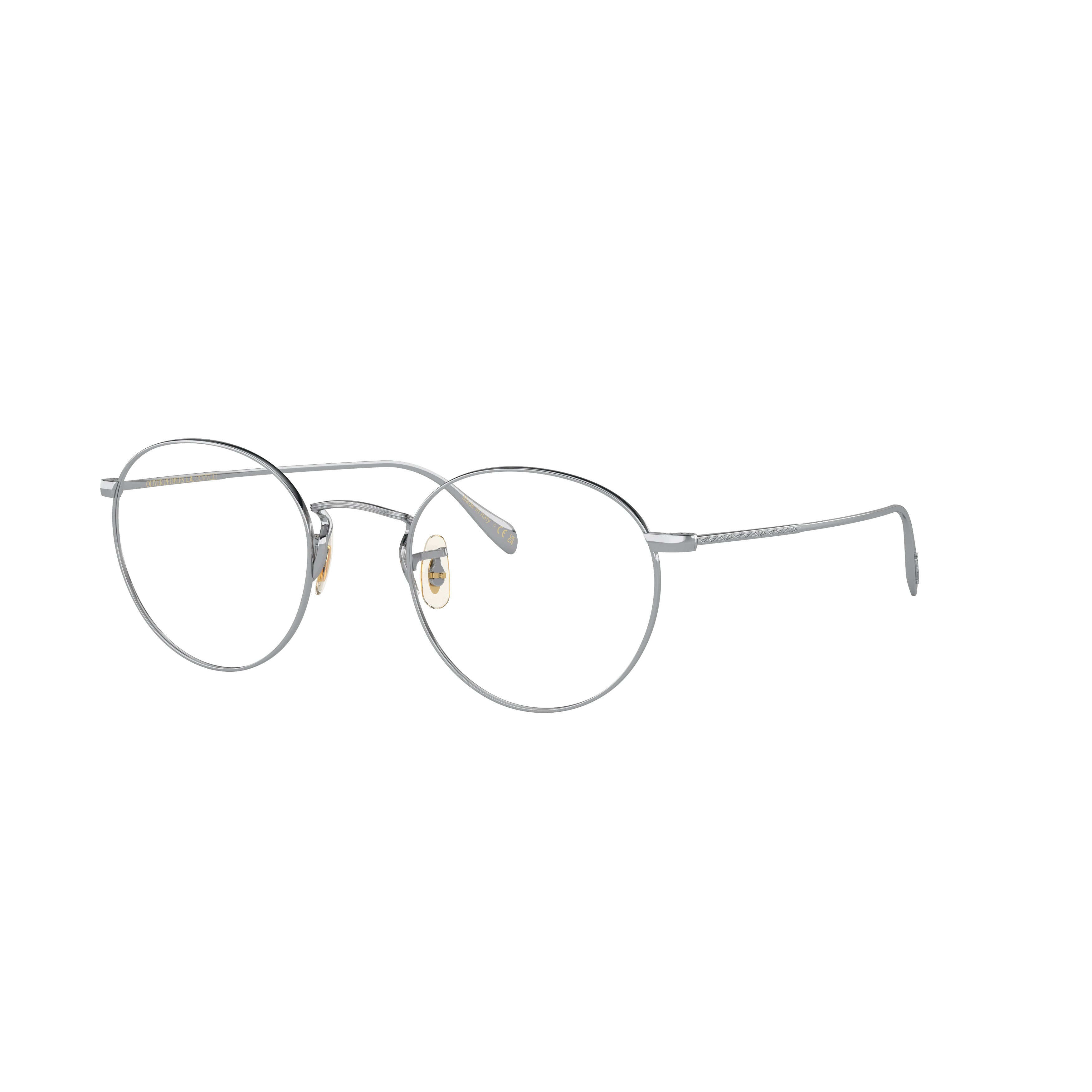 0ov1186 Thin Round Metal Eyeglasses with Adjustable Nose Pads