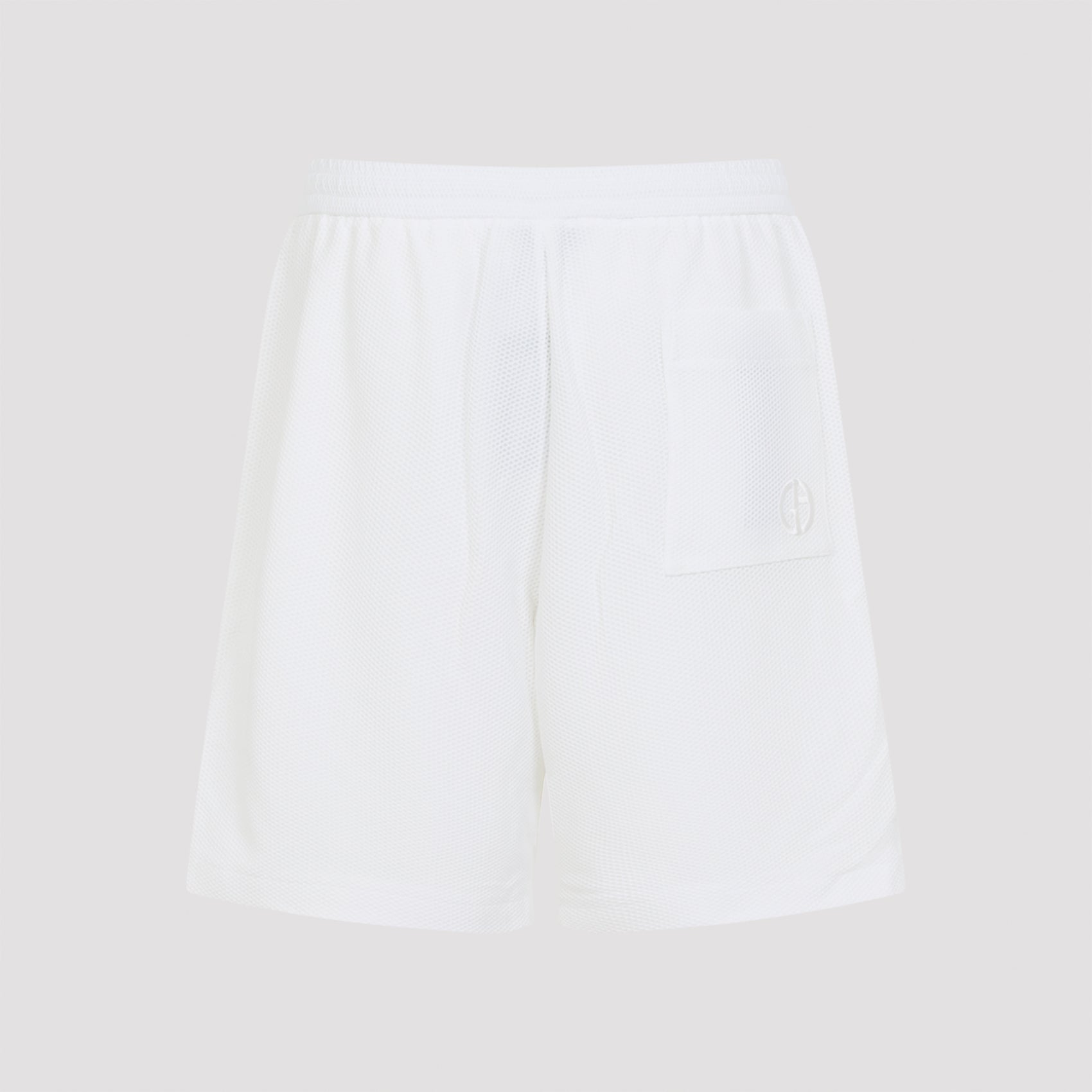 Bermuda Shorts With Elastic Waistband And Embroidered Detail