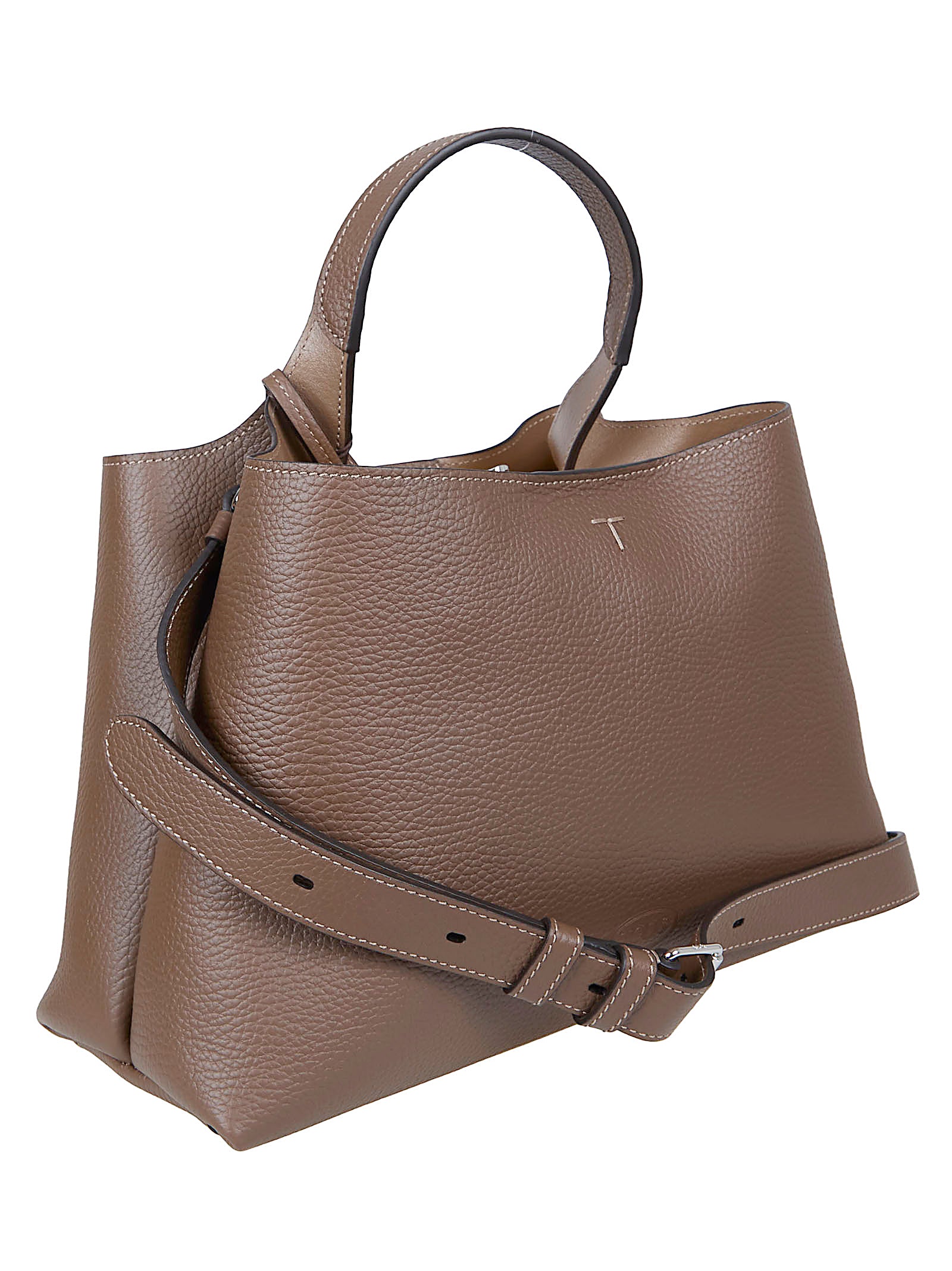 Soft Leather Bag with Iconic T-Detail