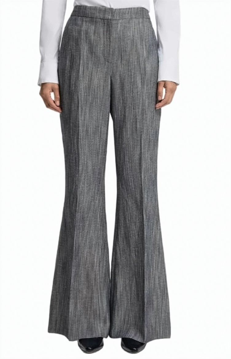 Talifia Flared Leg Pleated Trousers