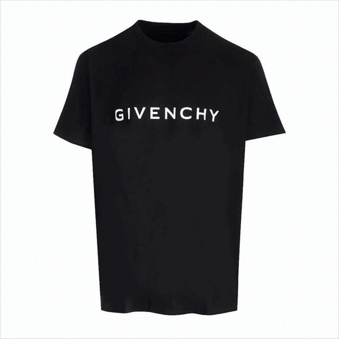 Relaxed-Fit Black T-Shirt with Bold Logo Print