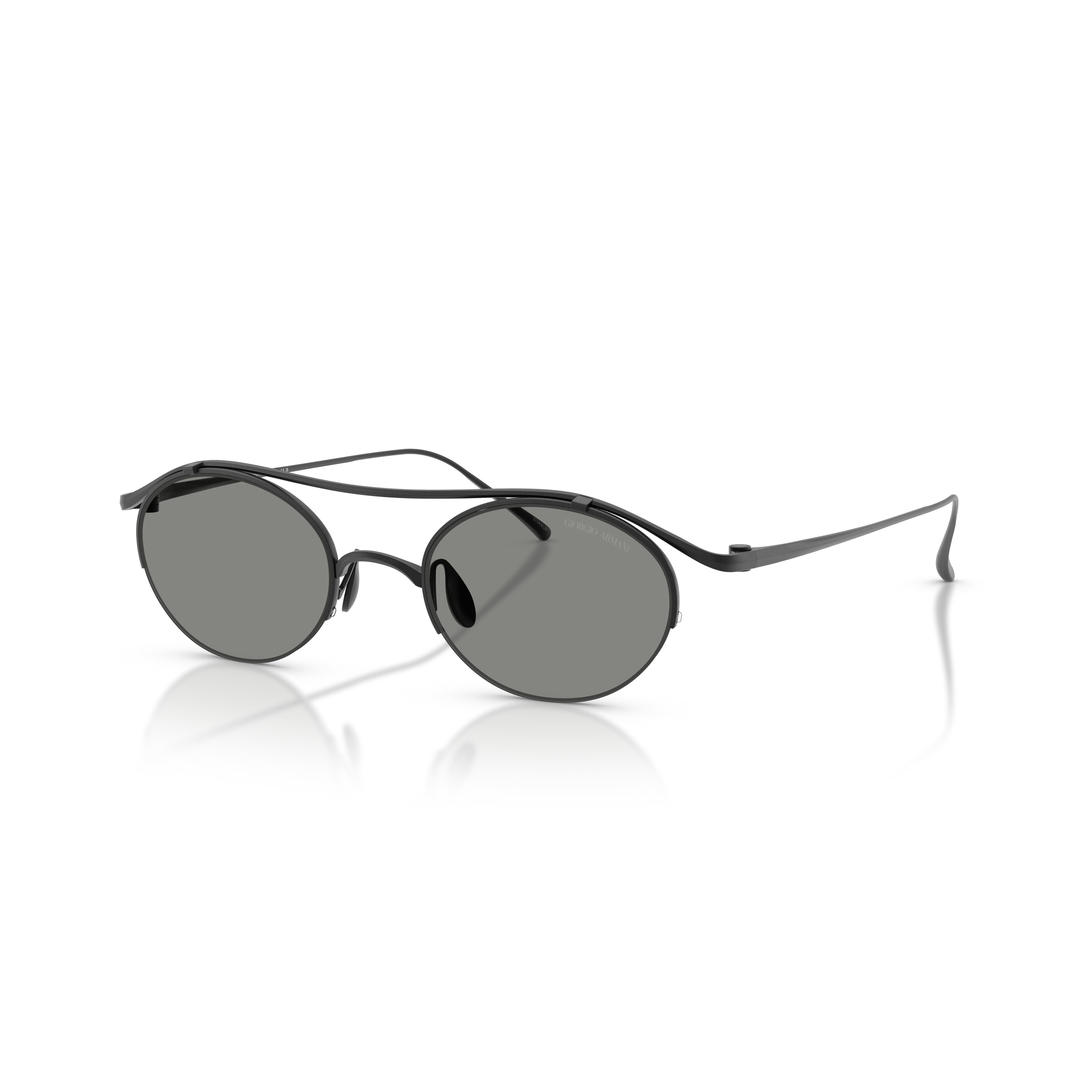 0ar6172t Titanium Frame Sunglasses with Oval Lenses