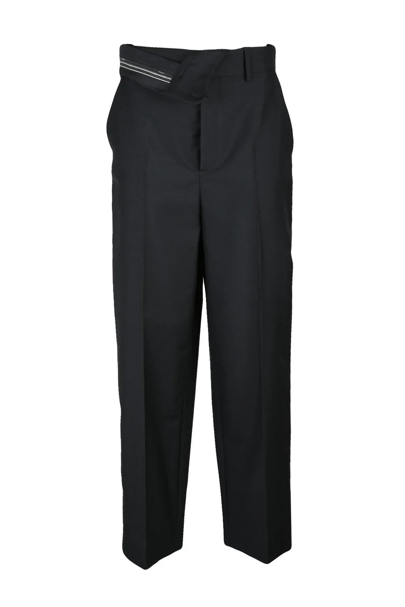 Mohair Virgin Wool Trousers - Black