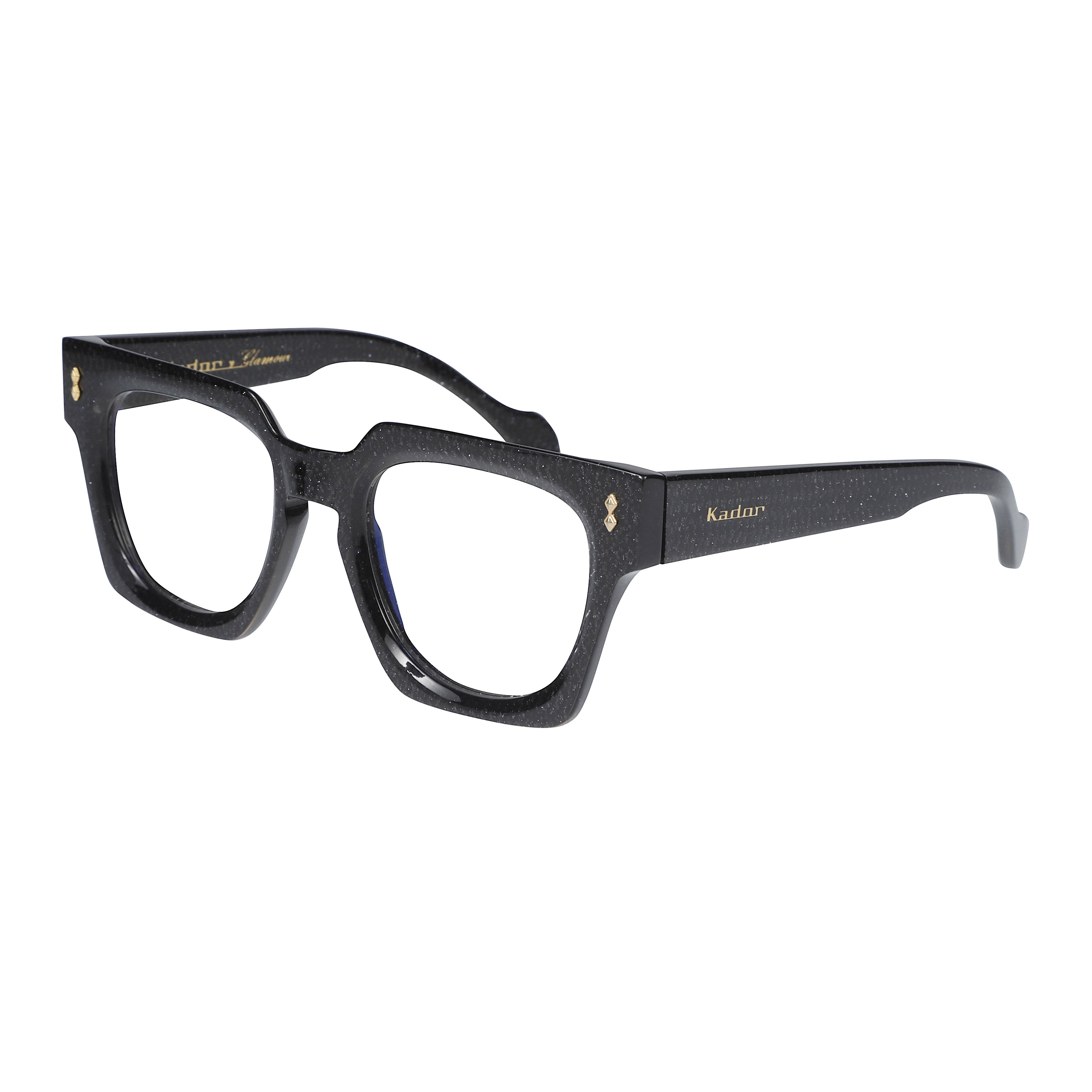 Maya Glamour Bold Textured Square Frame Eyeglasses