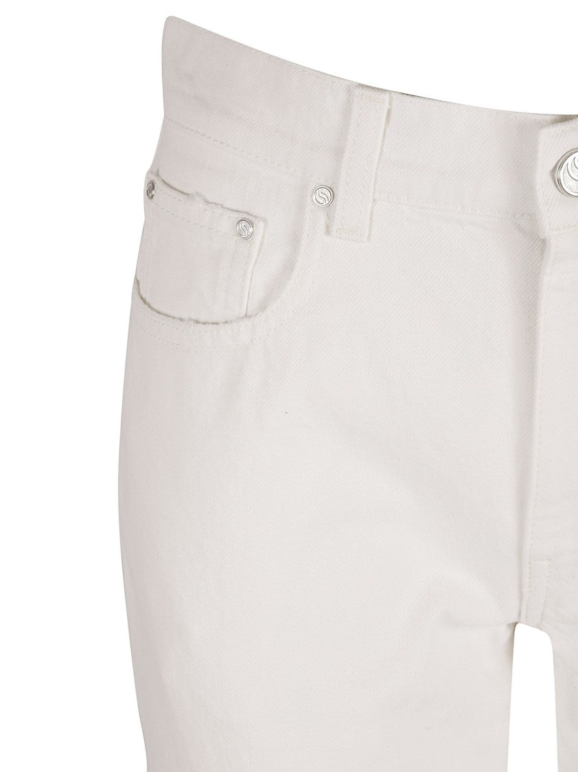 Relaxed Fit Jeans With Unique Frayed Hem