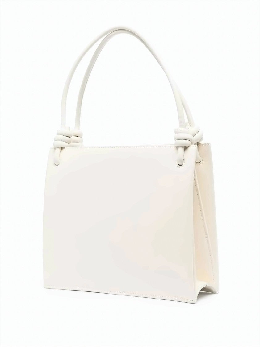 Structured Medium Handbag with Knotted Details