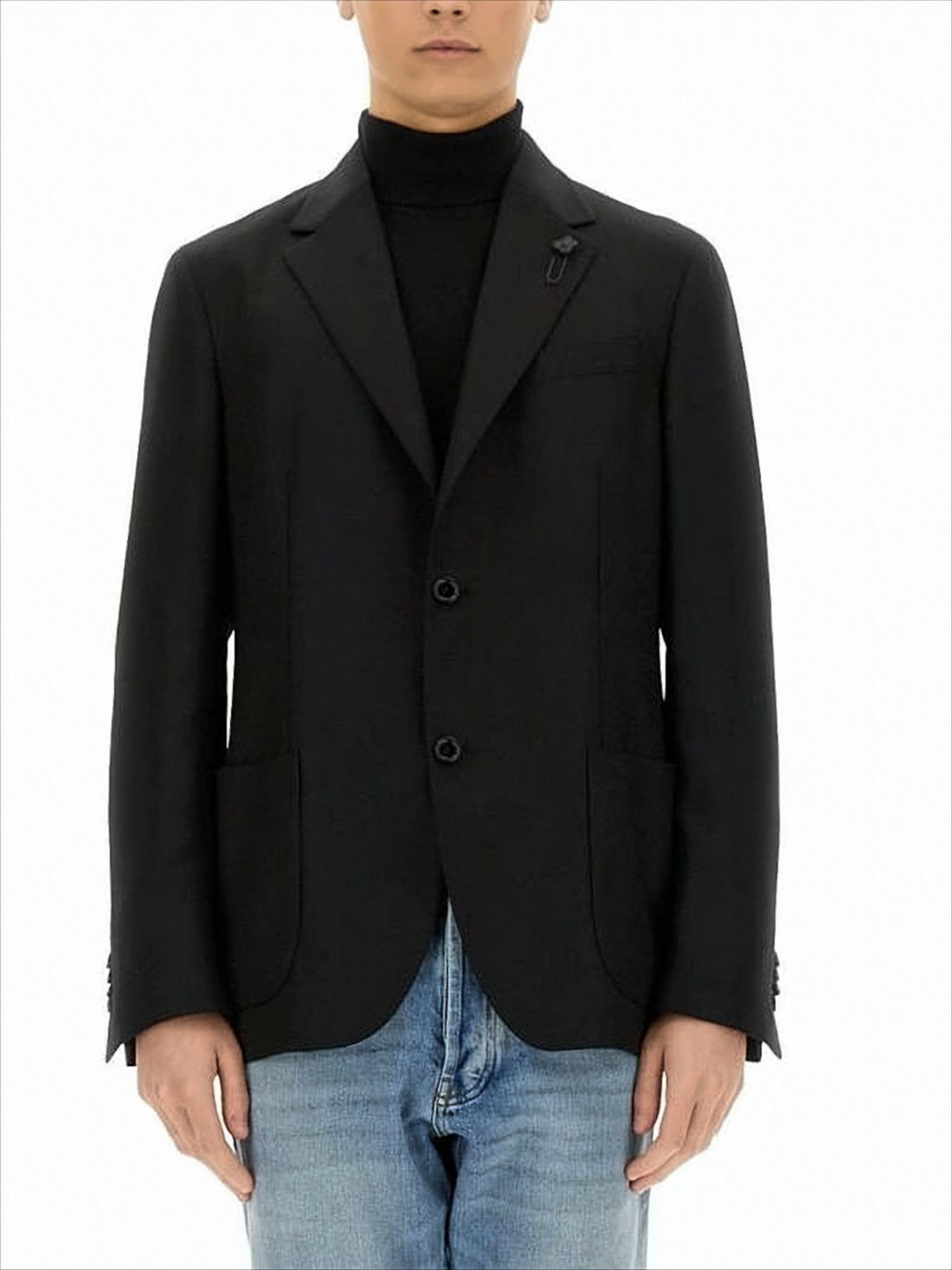 Tailored Black Wool Jacket