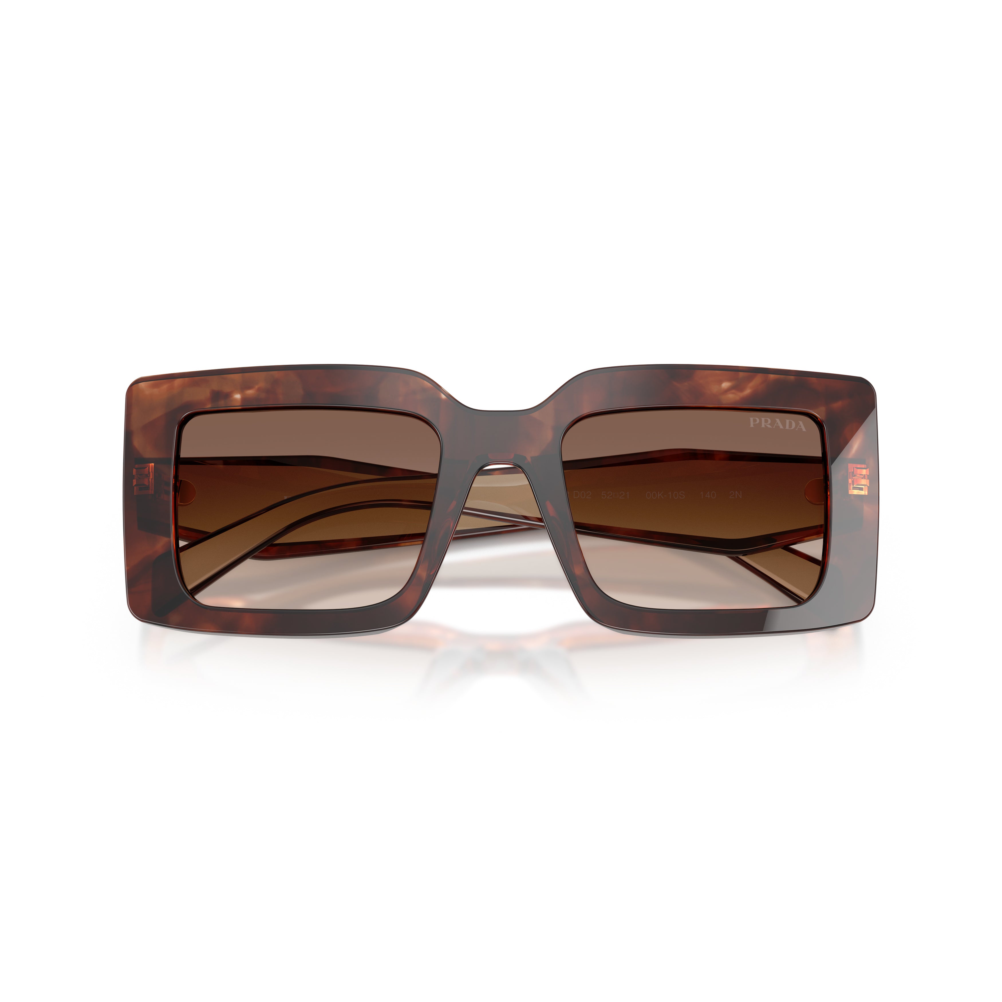 0pr D01s Oversized Rectangular Tortoiseshell Sunglasses