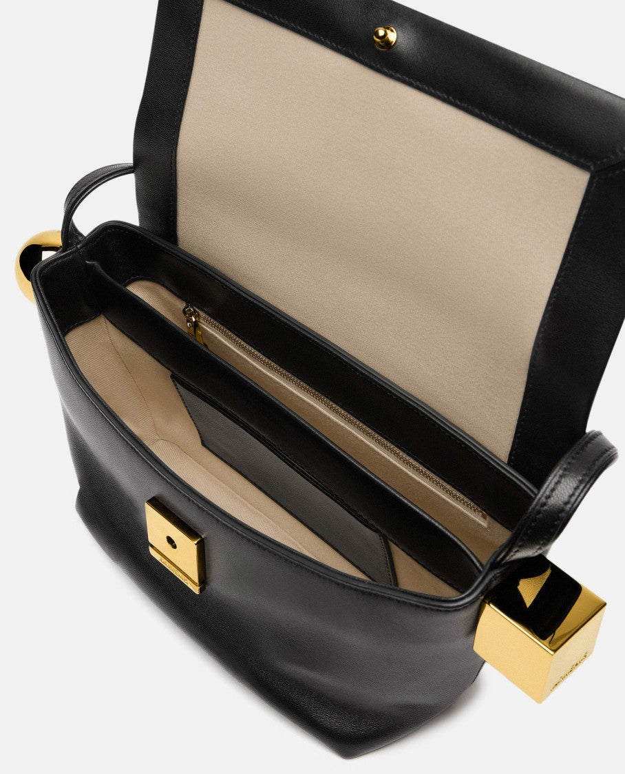 Le Rond Carre Leather Shoulder Bag