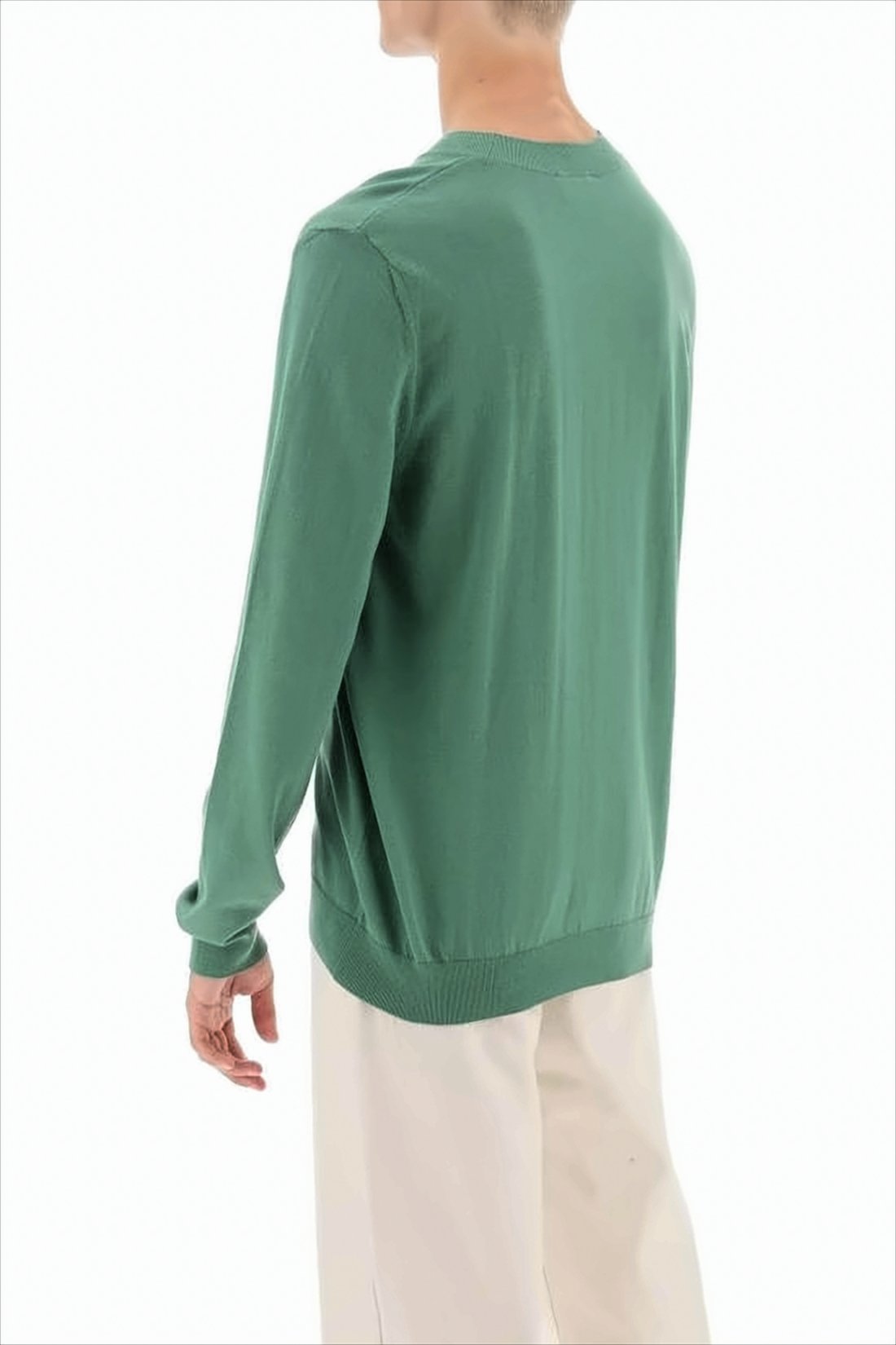 Relaxed Fit Cotton Crewneck Sweater