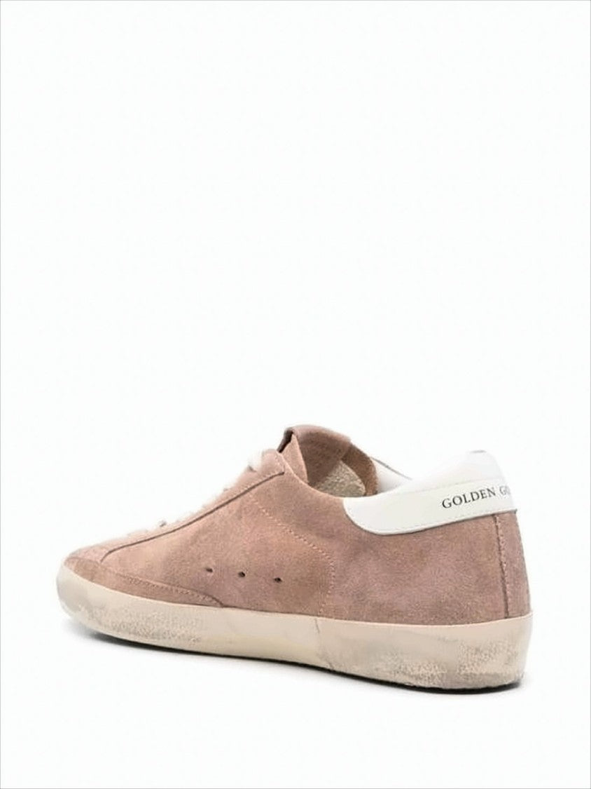 Vintage Suede Low-Top Sneakers with Distressed Sole