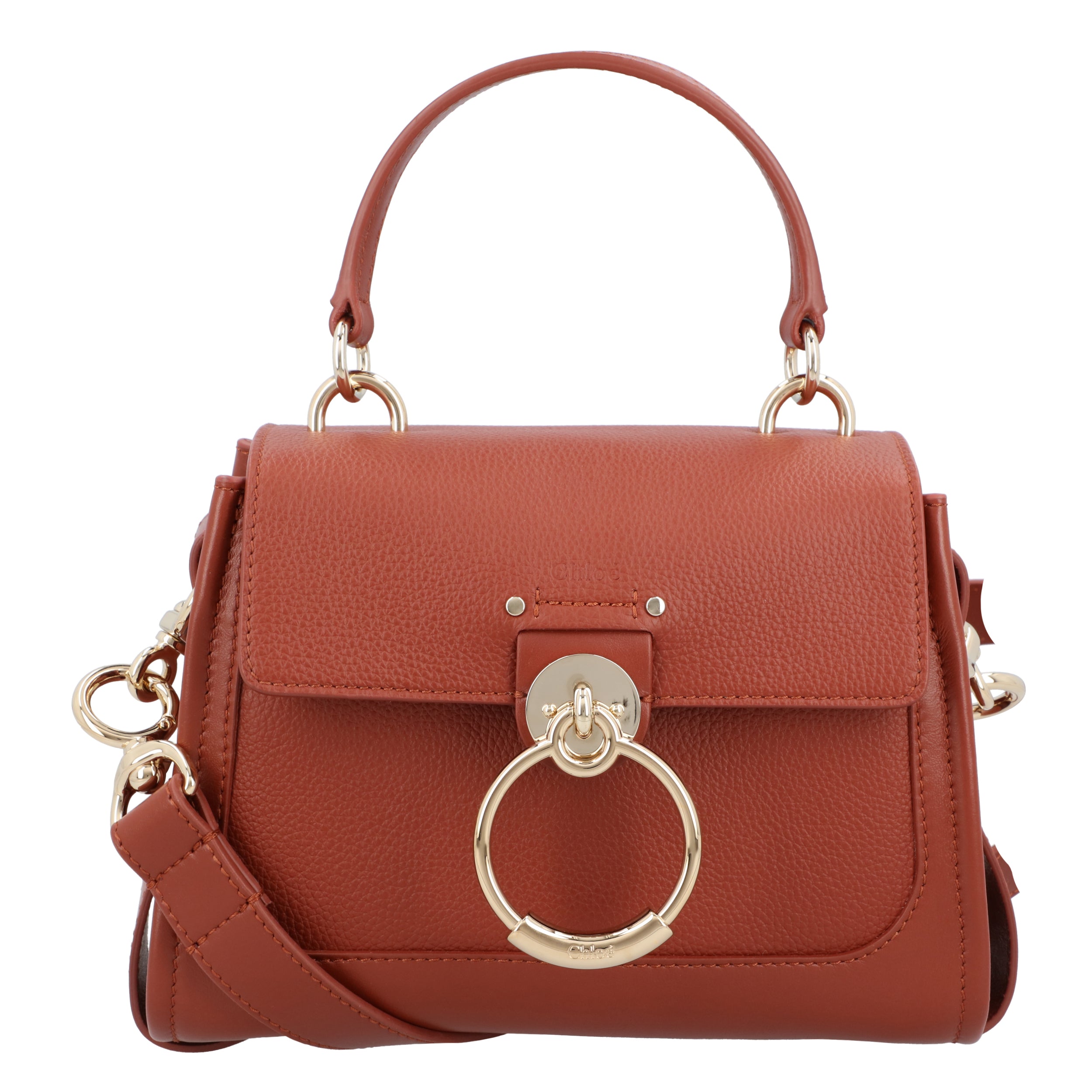 Mini Tess Day Bag In Grained & Soft Leather