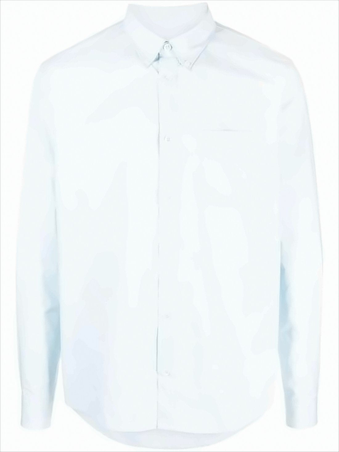 Long-Sleeve Casual Shirt with Classic Collar