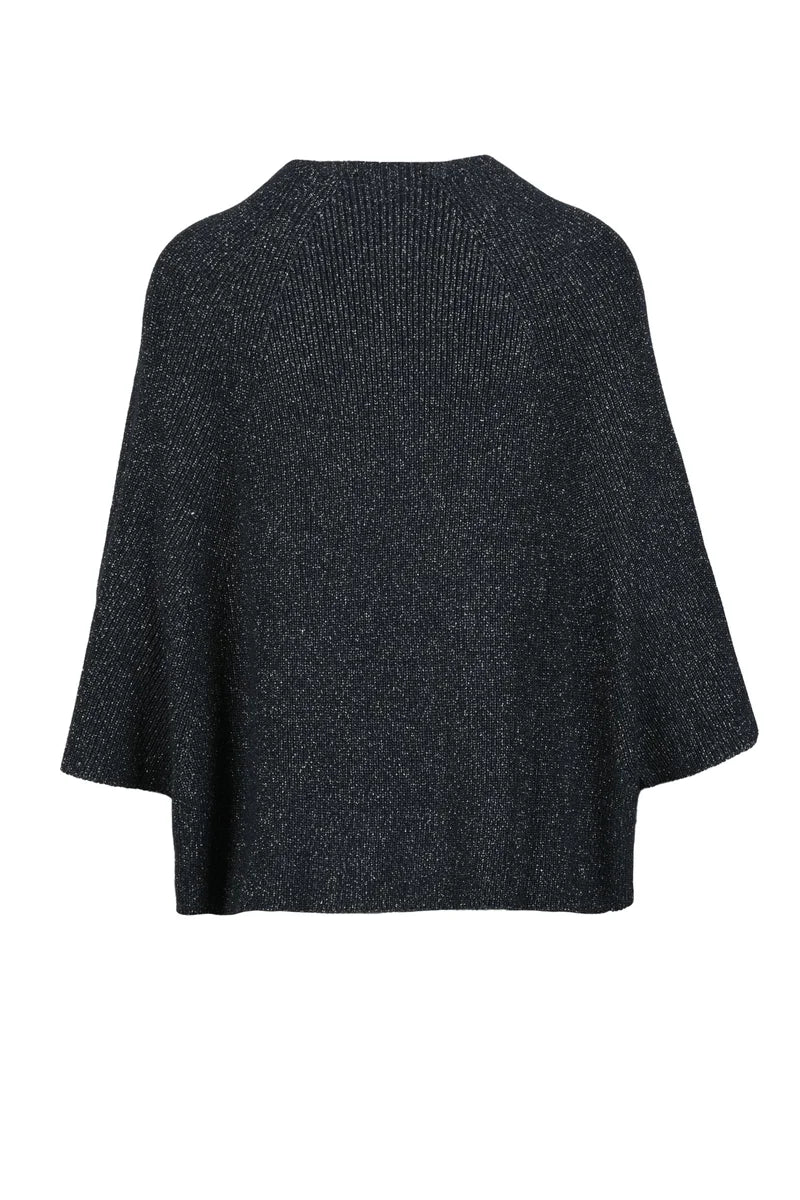 Cotton Viscose Polyester Sweater - Black