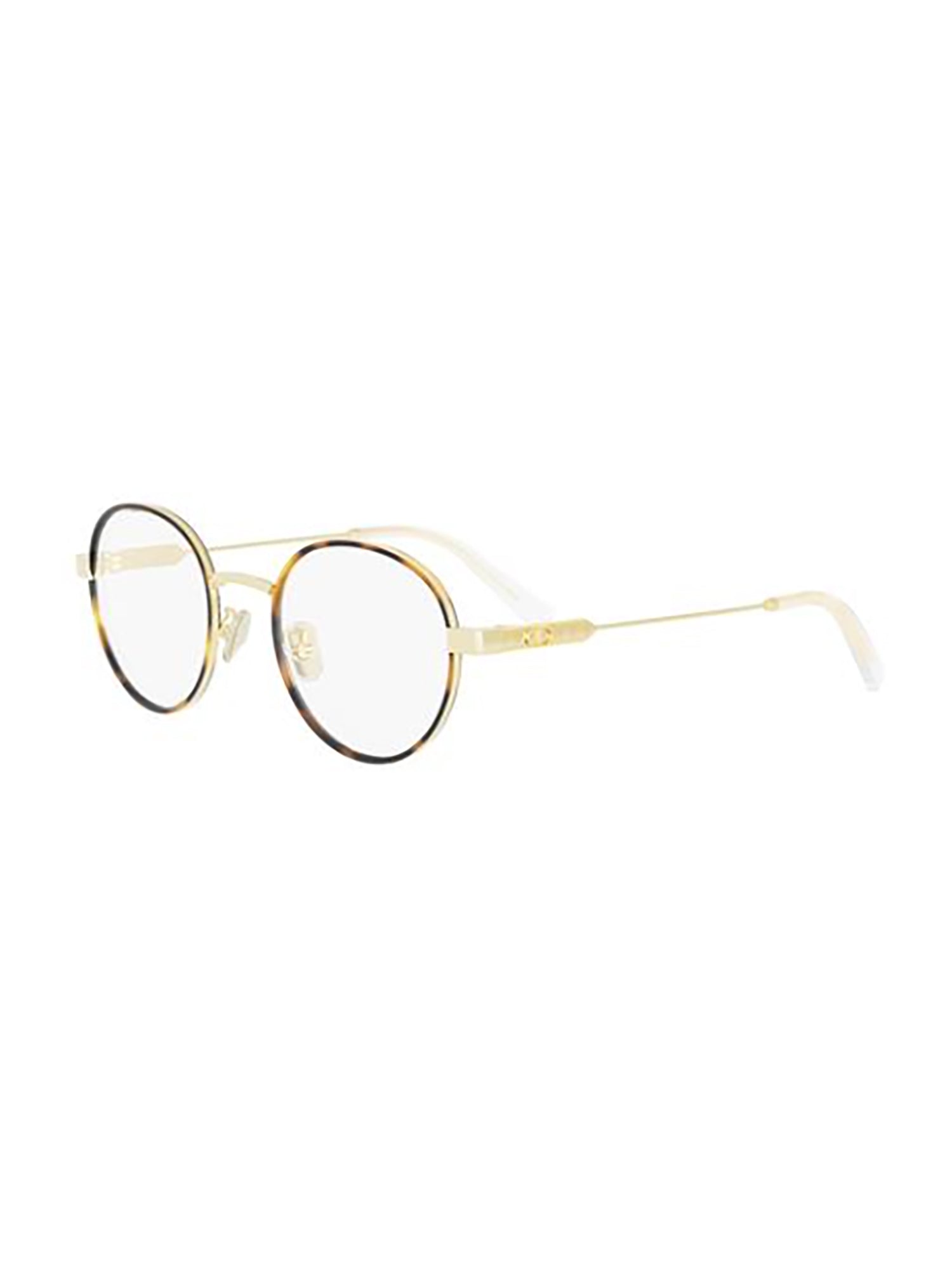 Dior Cannageo R1u Optical Frames with Gold Accents