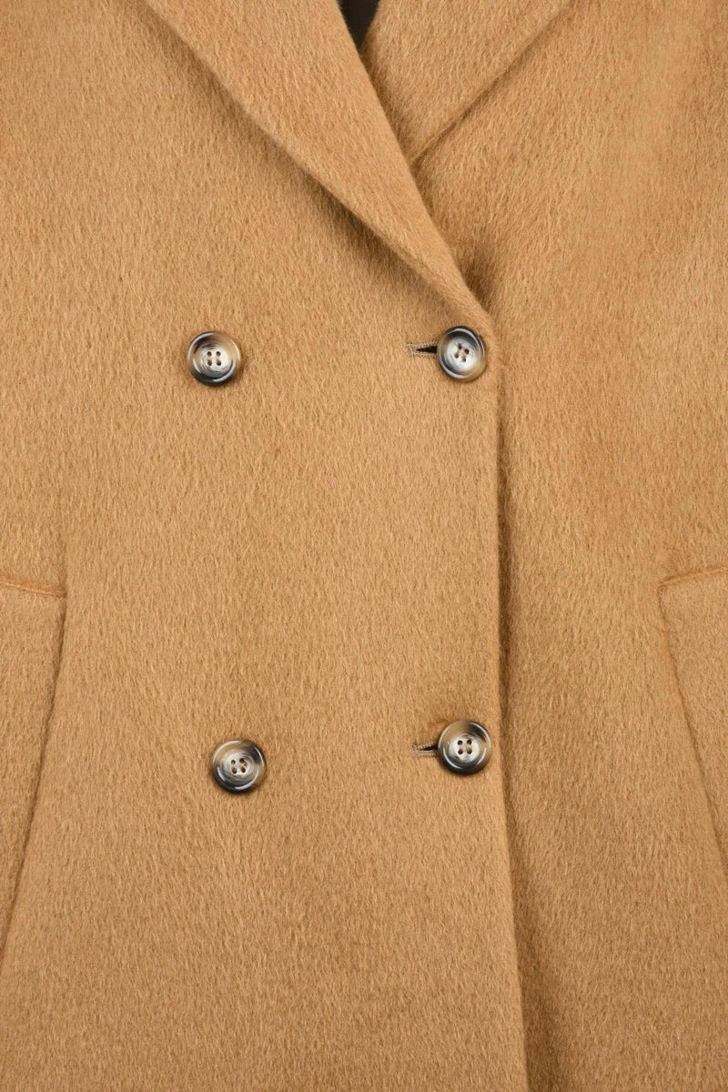 Double-Breasted Coat - Beige